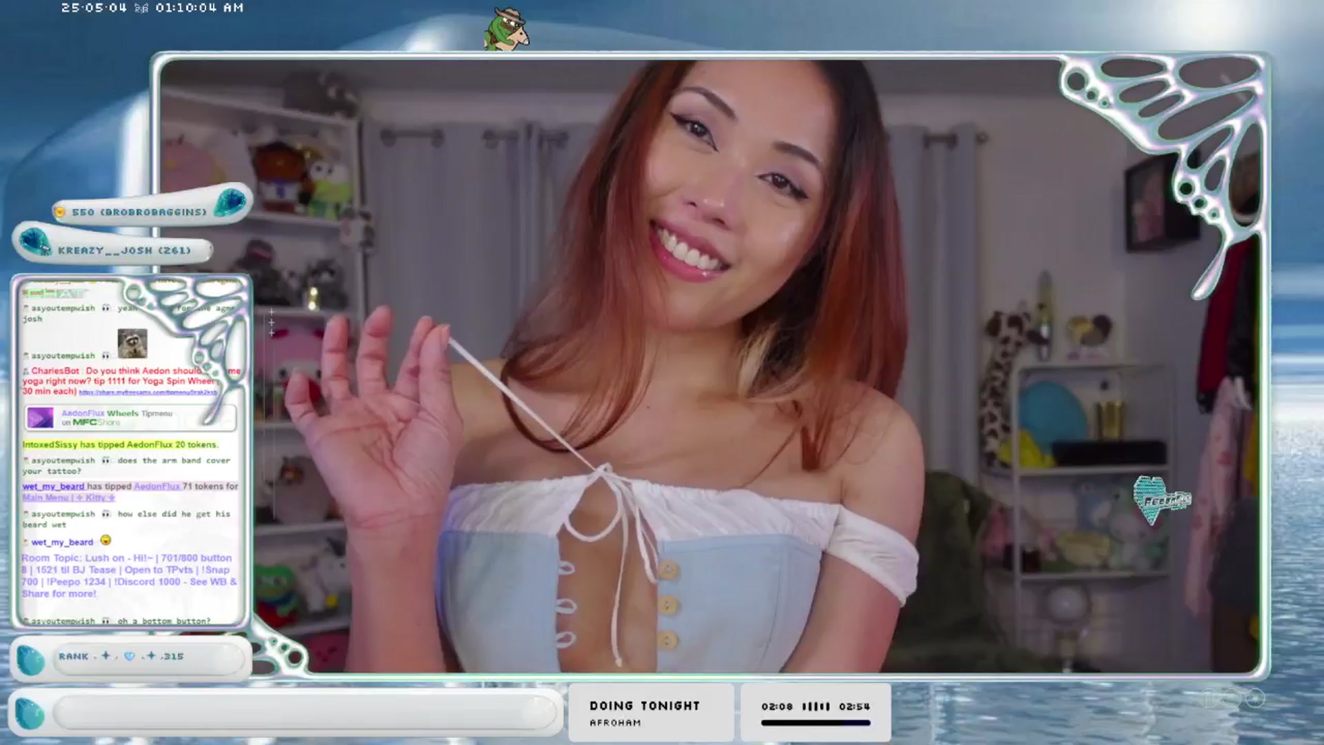 Gallery image thumbnail from AedonFlux's myfreecams stream on, 05/04/2025, 07:20 image 10 of 20
