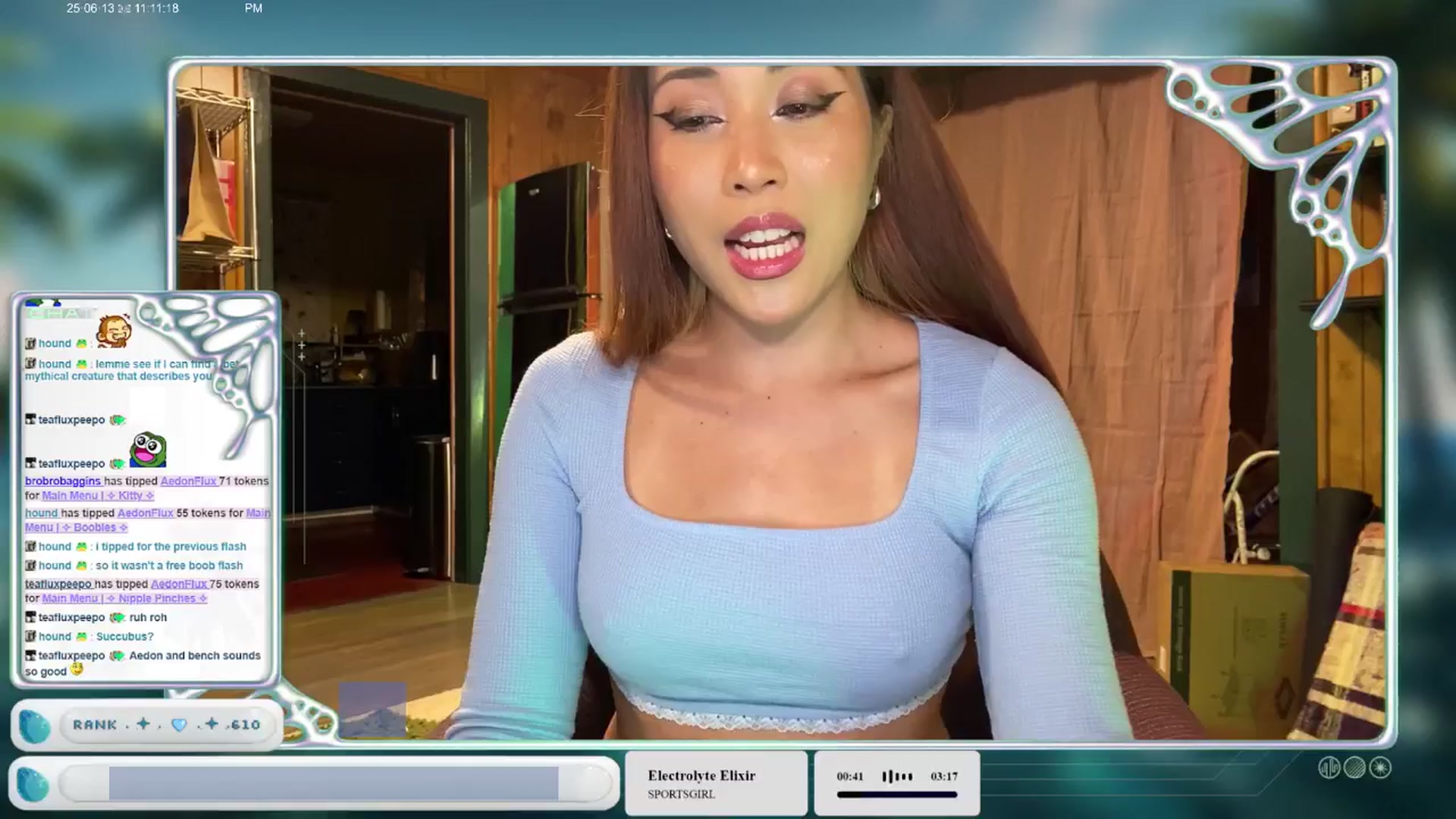 Gallery image thumbnail from AedonFlux's myfreecams stream on, 06/14/2025, 07:25 image 4 of 20