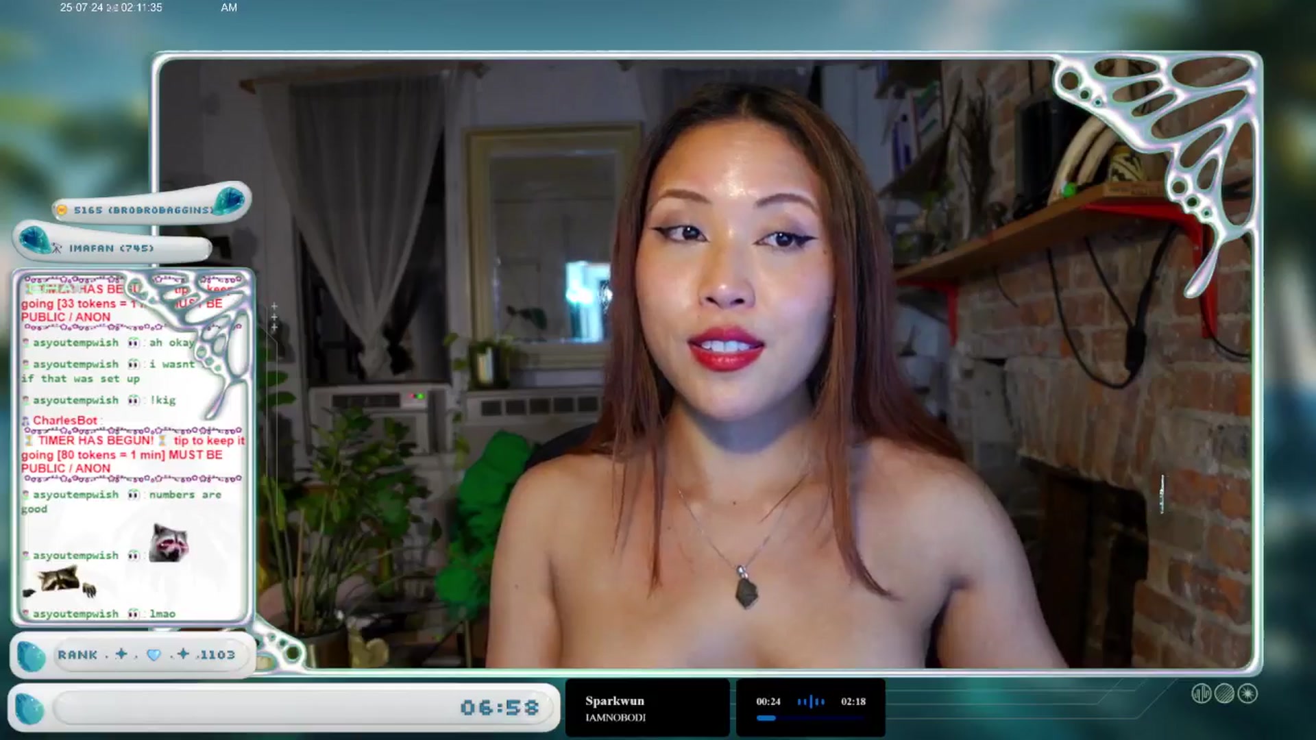 Gallery image thumbnail from AedonFlux's myfreecams stream on, 07/24/2025, 07:03 image 10 of 20