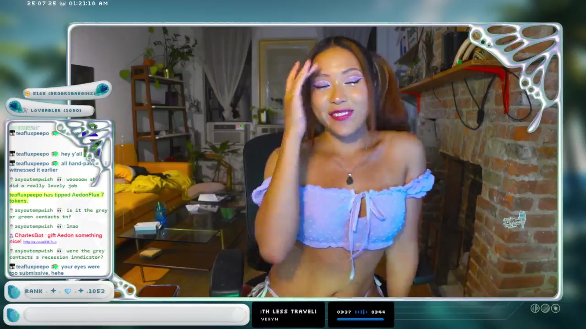 Gallery image thumbnail from AedonFlux's myfreecams stream on, 07/25/2025, 07:19 image 2 of 20