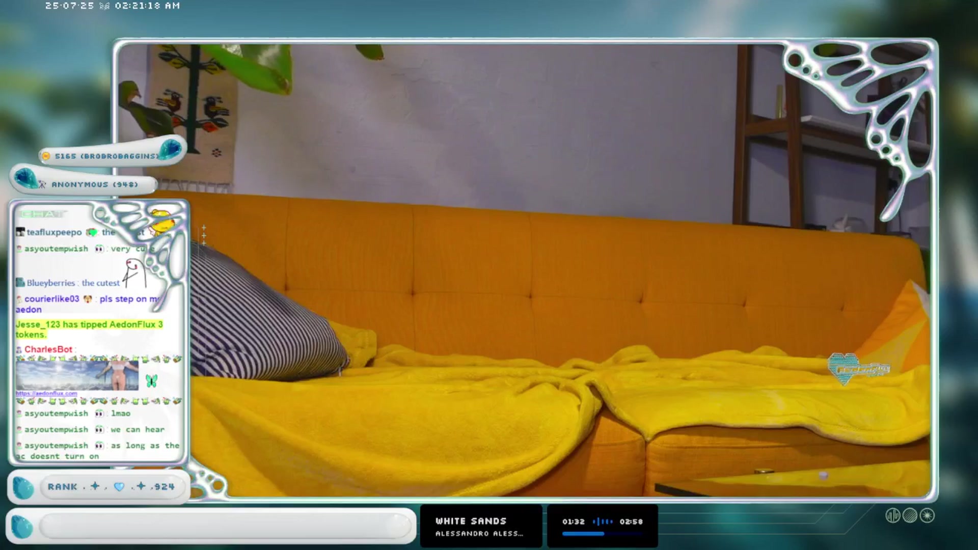 Gallery image thumbnail from AedonFlux's myfreecams stream on, 07/25/2025, 07:19 image 12 of 20