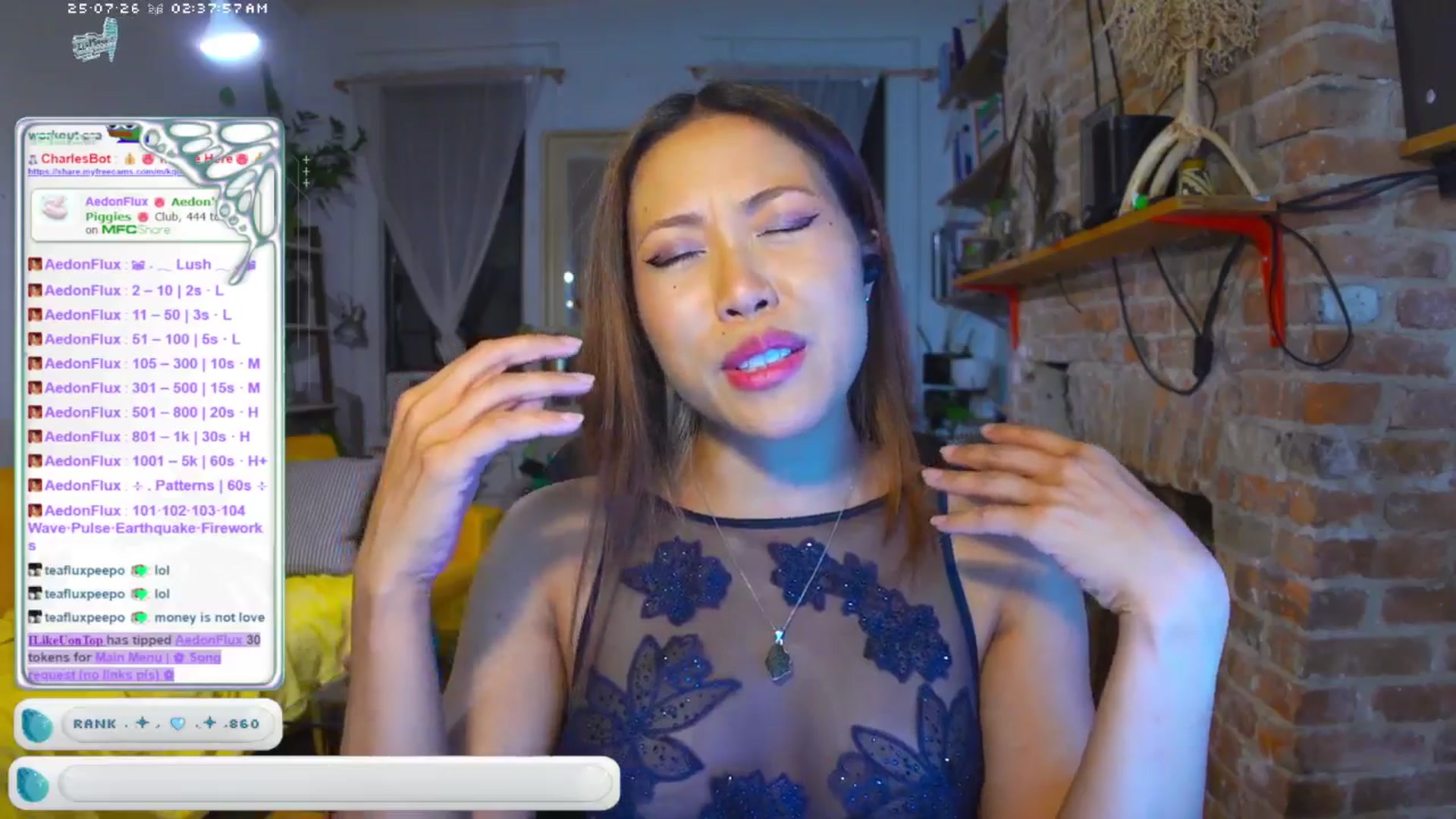 Gallery image thumbnail from AedonFlux's myfreecams stream on, 07/26/2025, 07:02 image 16 of 20