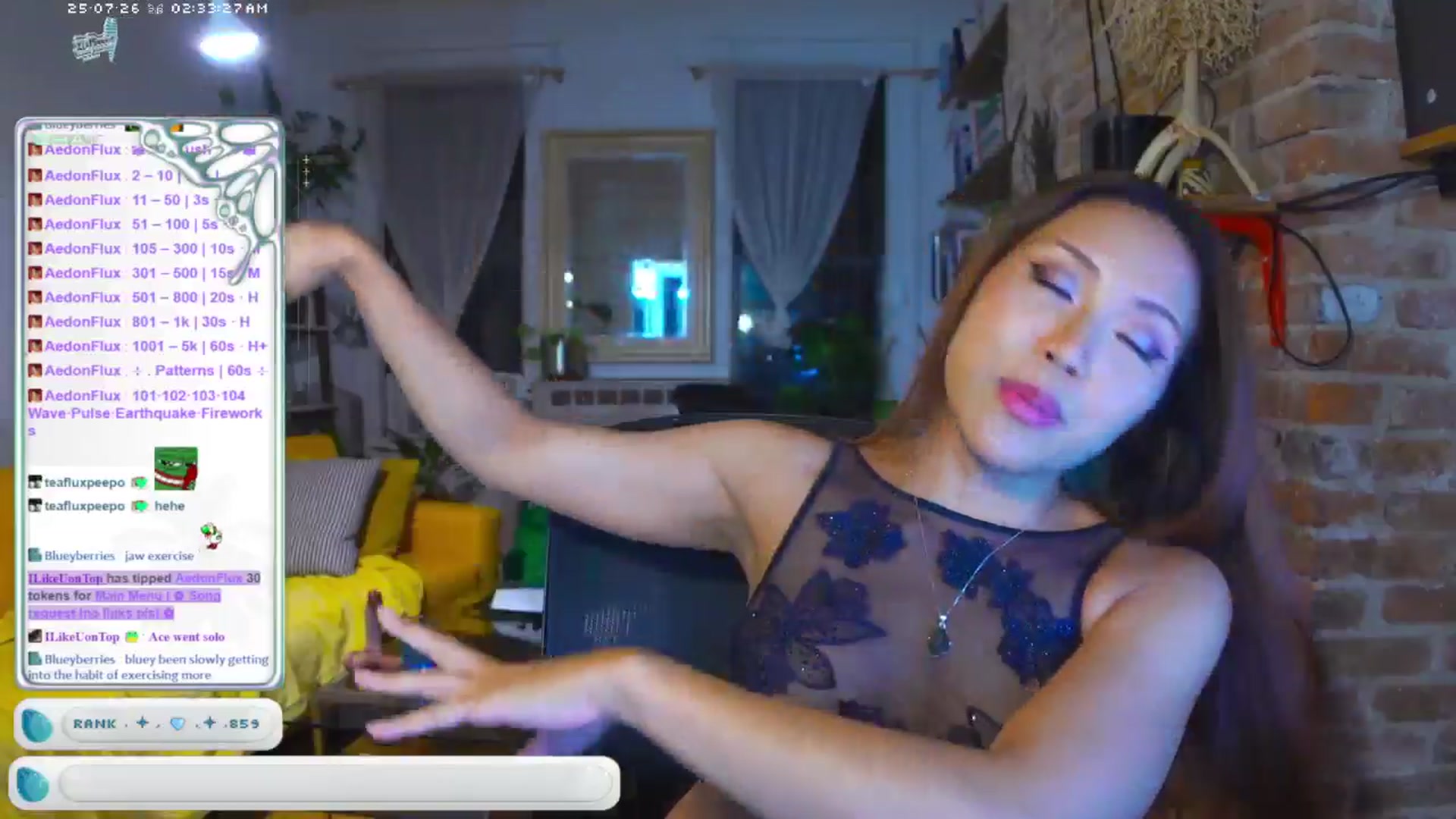 Gallery image thumbnail from AedonFlux's myfreecams stream on, 07/26/2025, 07:02 image 15 of 20