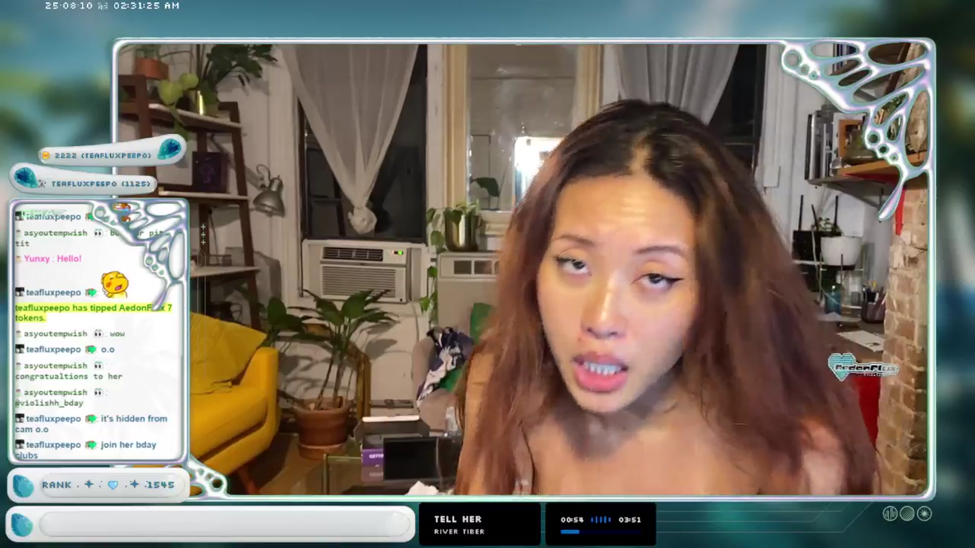 Gallery image thumbnail from AedonFlux's myfreecams stream on, 08/10/2025, 07:09 image 16 of 20
