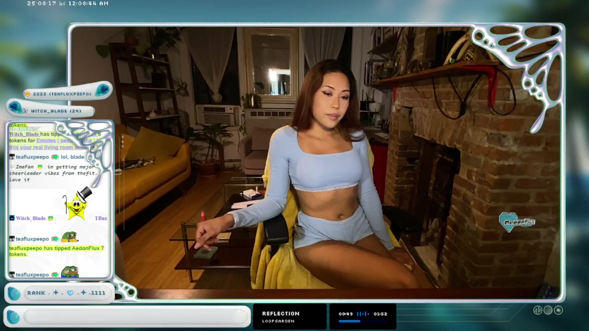 Gallery image thumbnail from AedonFlux's myfreecams stream on, 08/17/2025, 05:57 image 1 of 20