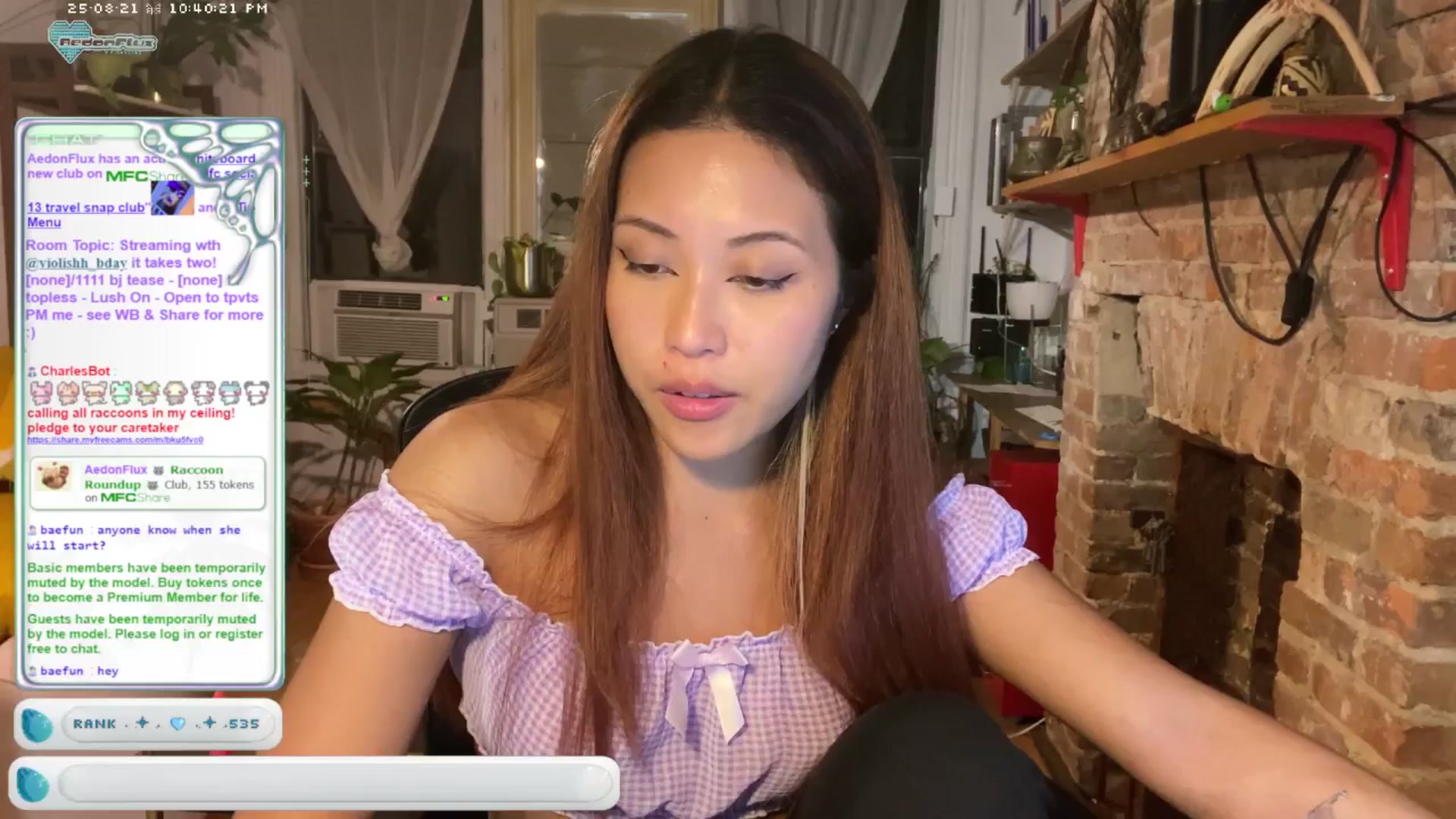 Gallery image thumbnail from AedonFlux's myfreecams stream on, 08/22/2025, 03:20 image 2 of 20
