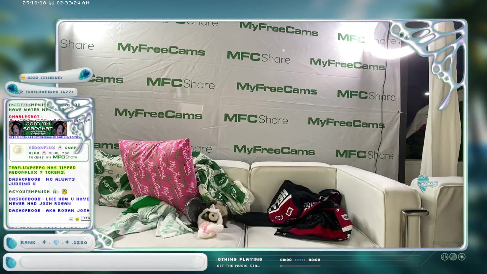 Gallery image thumbnail from AedonFlux's myfreecams stream on, 10/08/2025, 07:44 image 15 of 20