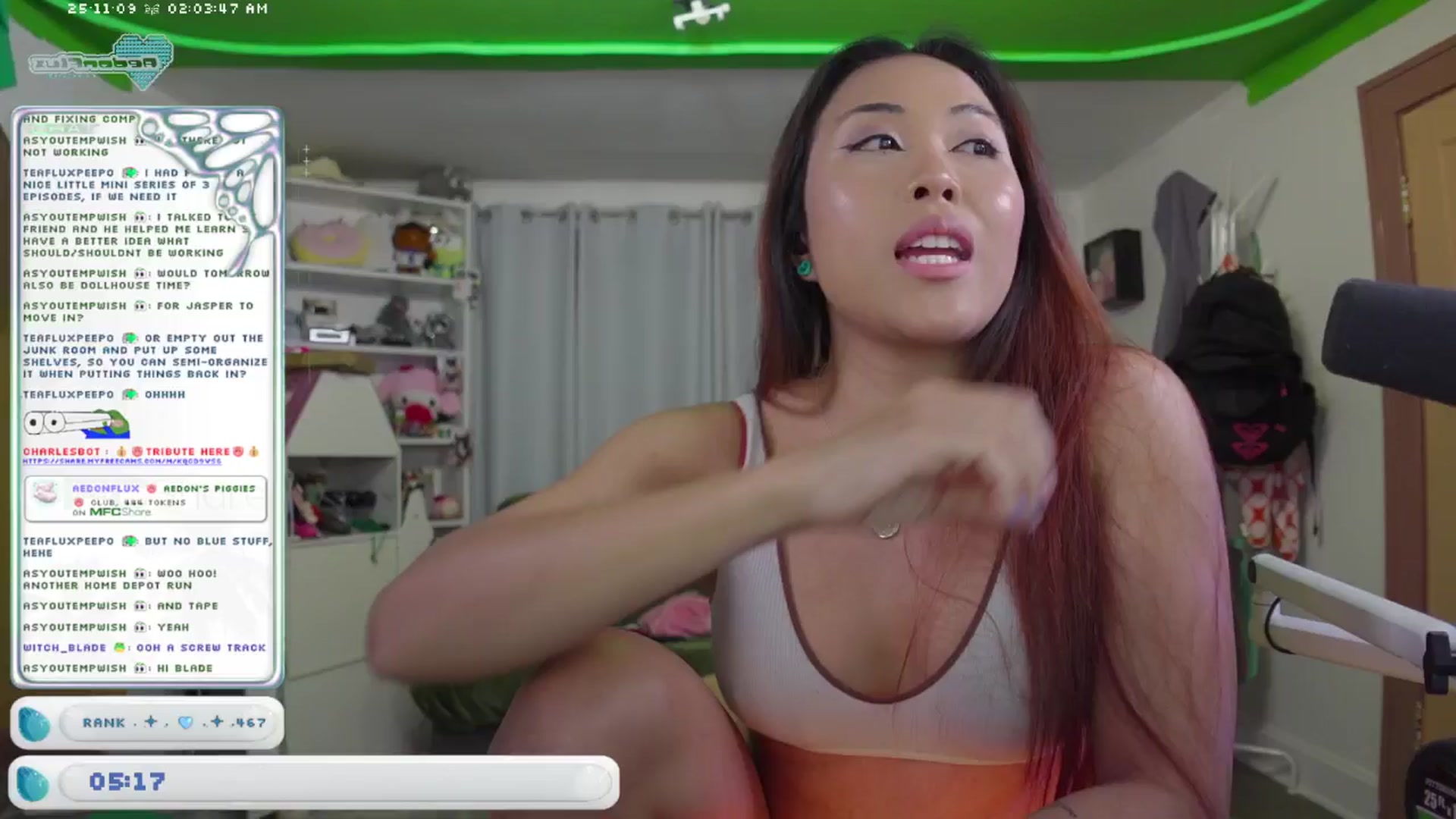 Gallery image thumbnail from AedonFlux's myfreecams stream on, 11/09/2025, 08:13 image 8 of 20