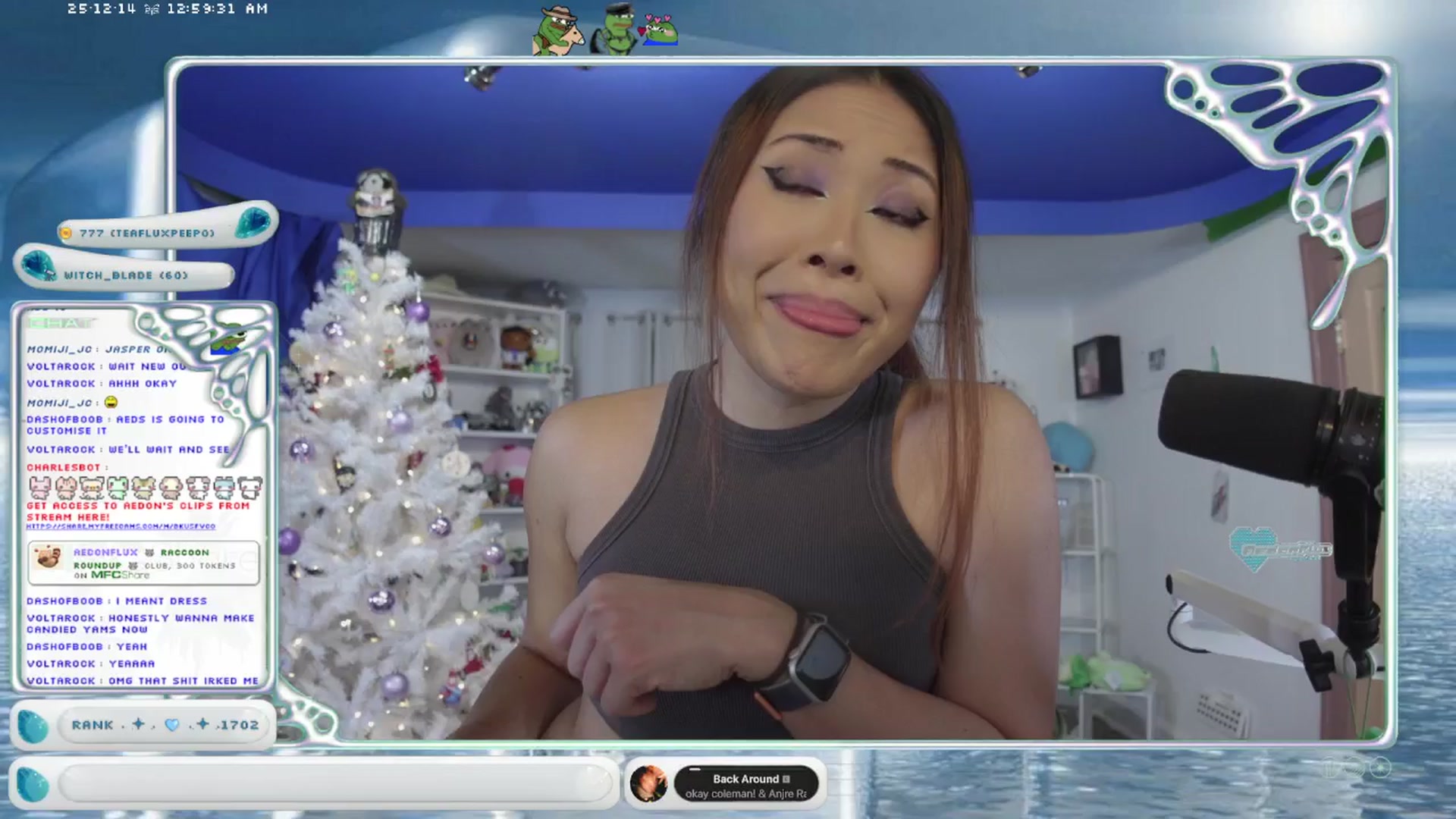Gallery image thumbnail from AedonFlux's myfreecams stream on, 12/14/2025, 08:48 image 7 of 20
