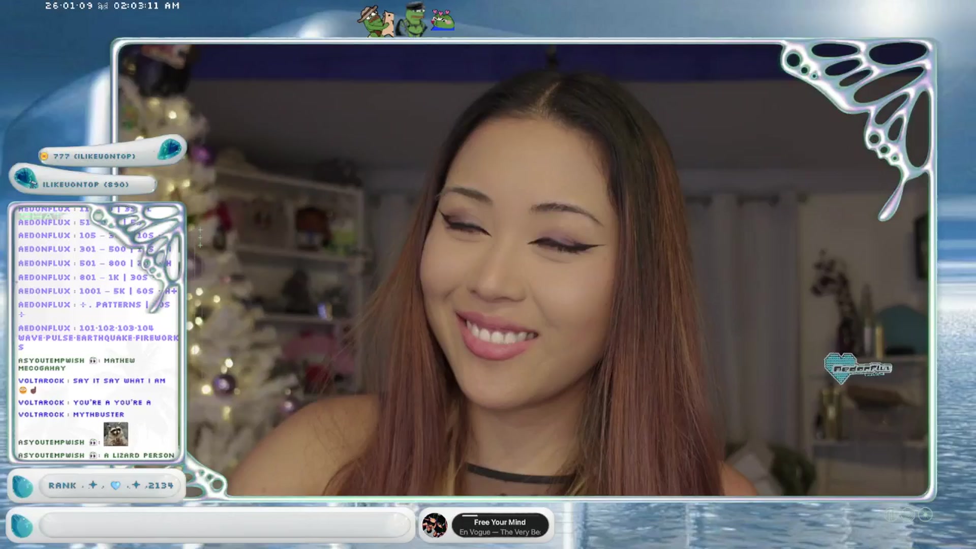 Gallery image thumbnail from AedonFlux's myfreecams stream on, 01/09/2026, 08:14 image 19 of 20