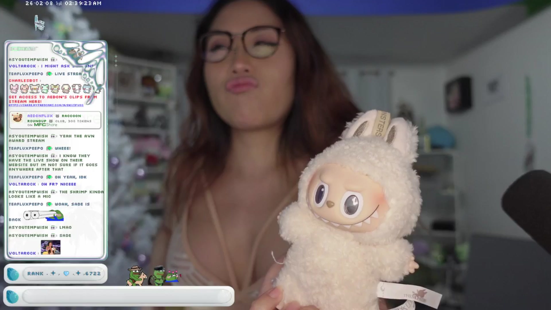 Gallery image thumbnail from AedonFlux's myfreecams stream on, 02/08/2026, 08:54 image 17 of 20