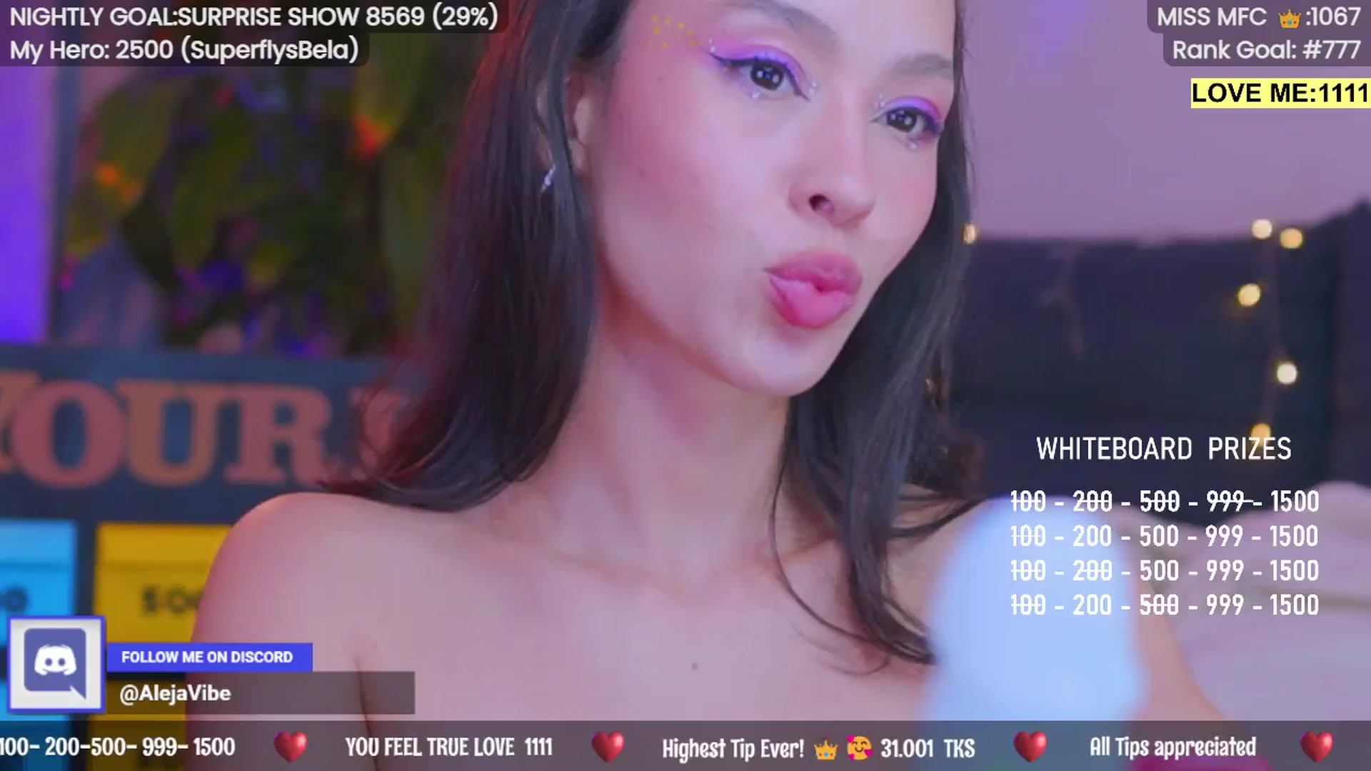 Gallery image thumbnail from AlejaVibe's myfreecams stream on, 04/14/2024, 08:43 image 13 of 20