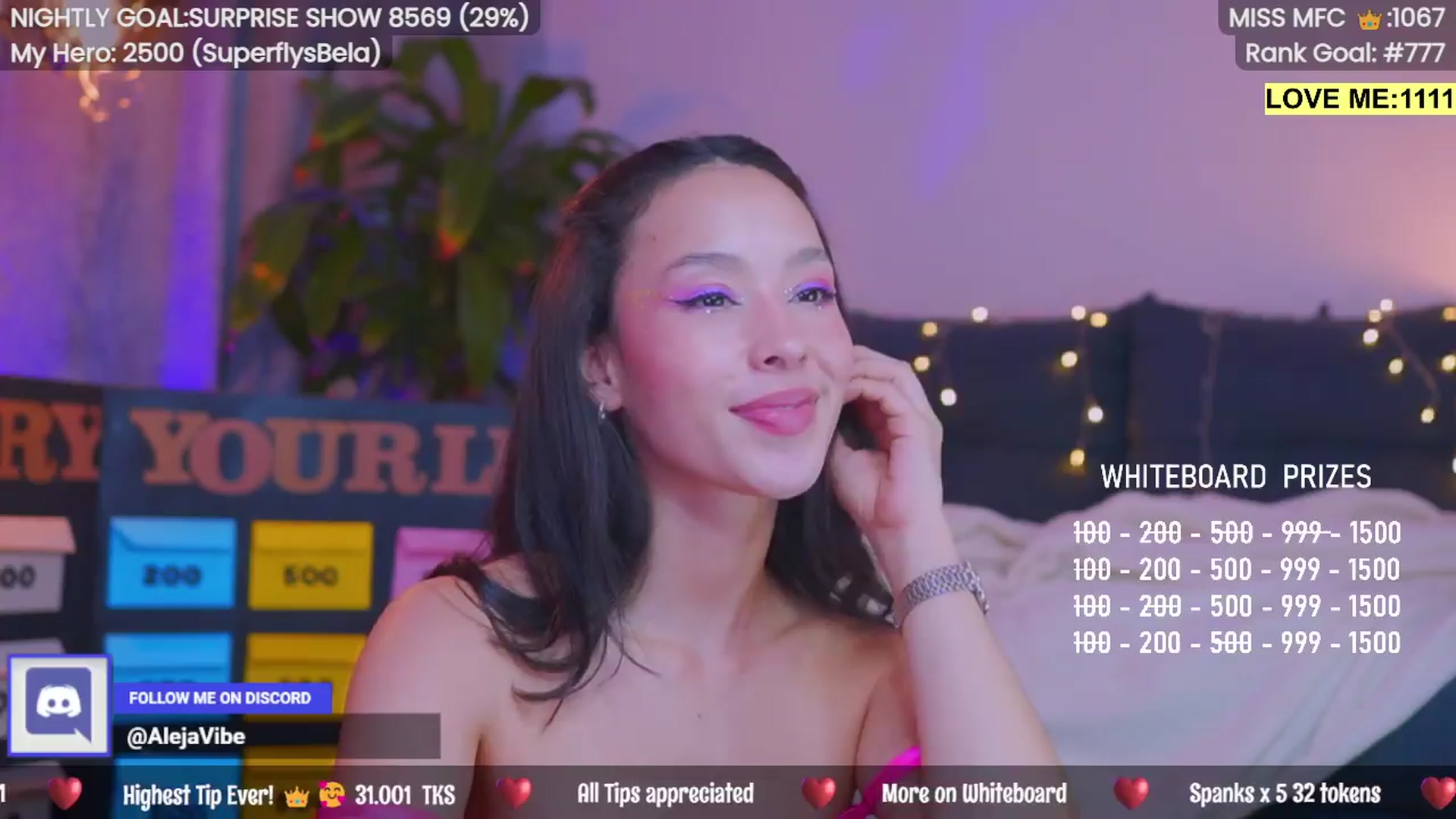 Gallery image thumbnail from AlejaVibe's myfreecams stream on, 04/14/2024, 08:43 image 16 of 20