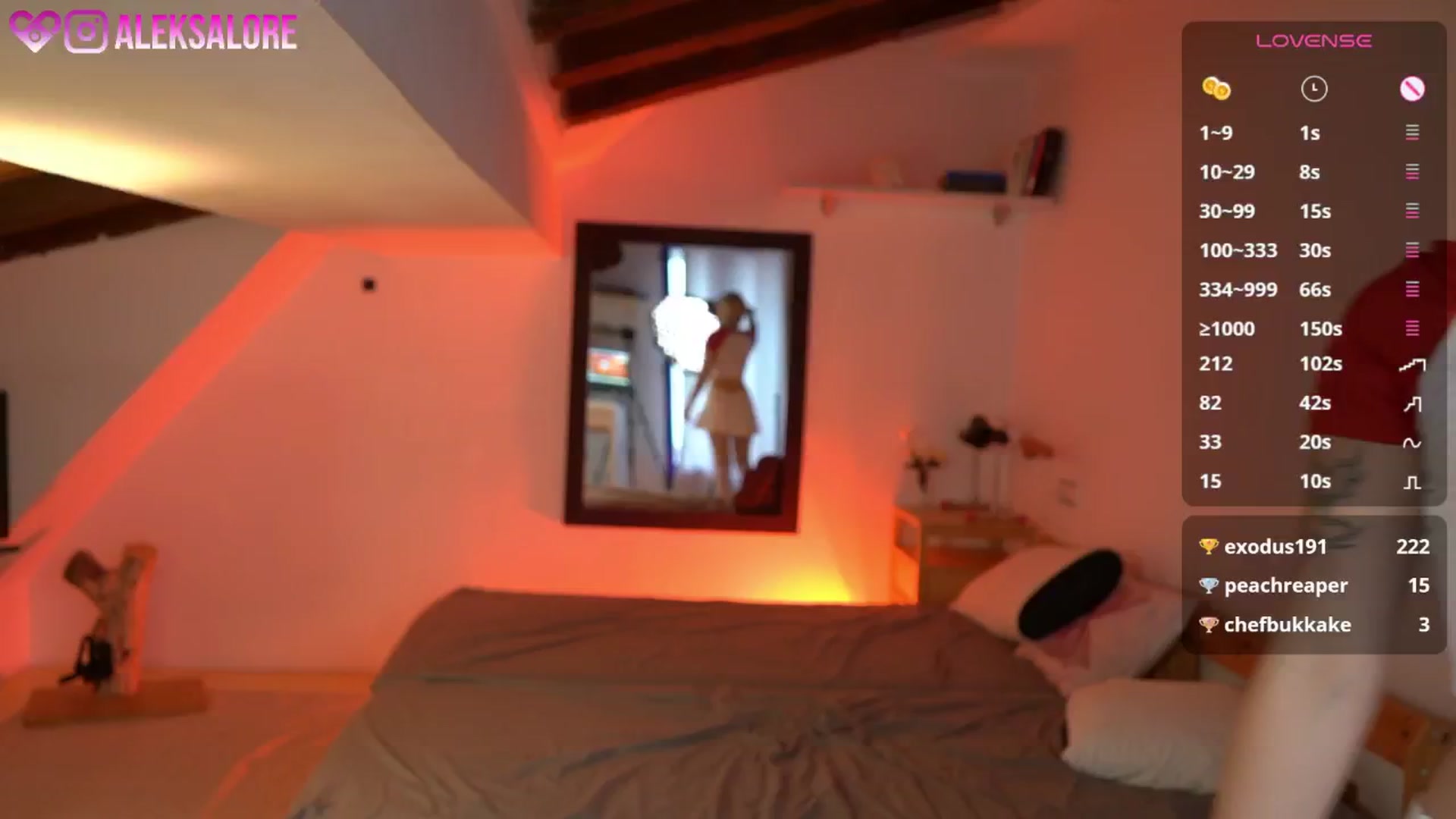 Gallery image thumbnail from AleksaLore's myfreecams stream on, 10/26/2025, 08:59 image 1 of 20