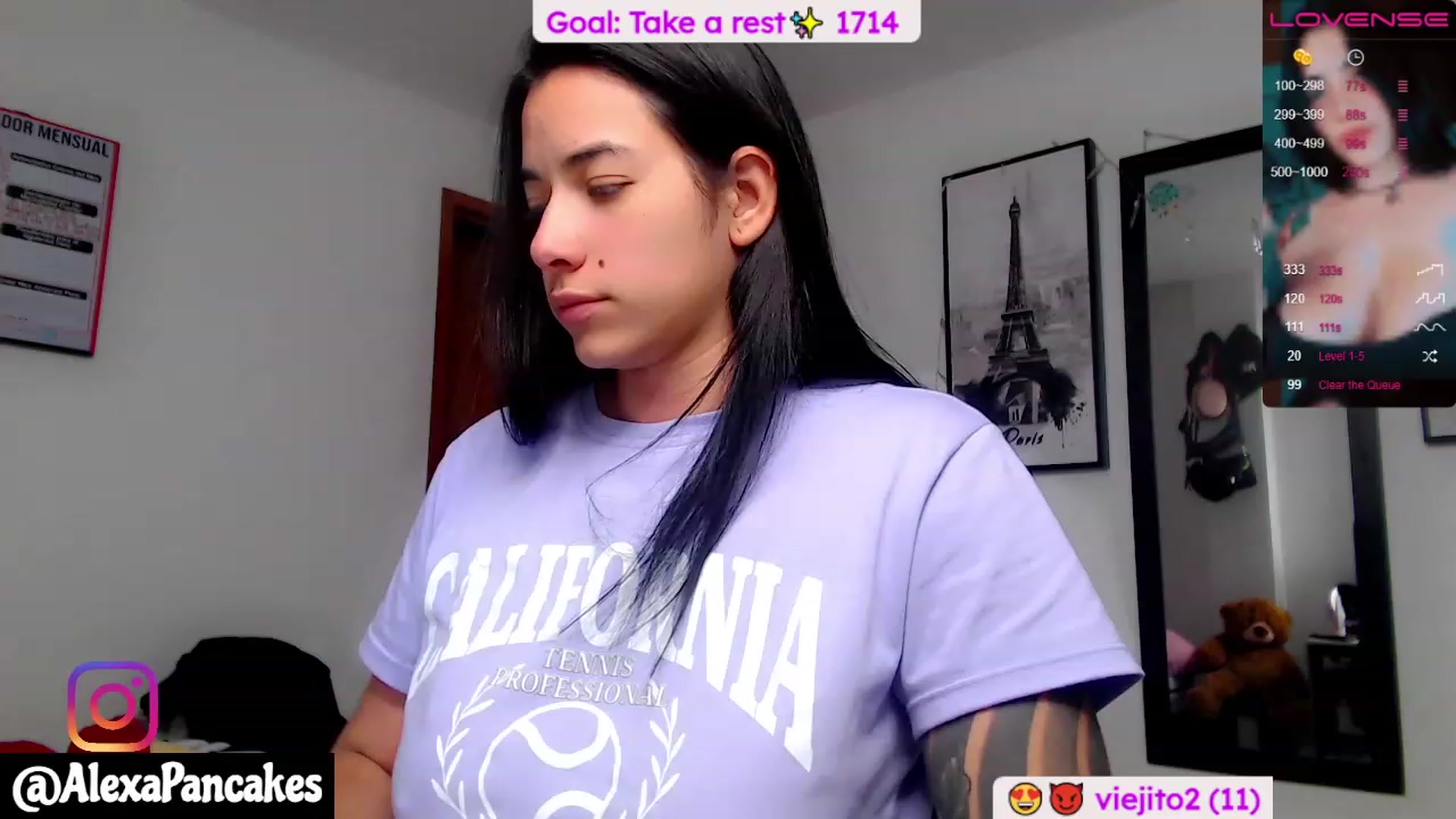 Gallery image thumbnail from Alexapancakes's myfreecams stream on, 04/17/2023, 23:32 image 3 of 20