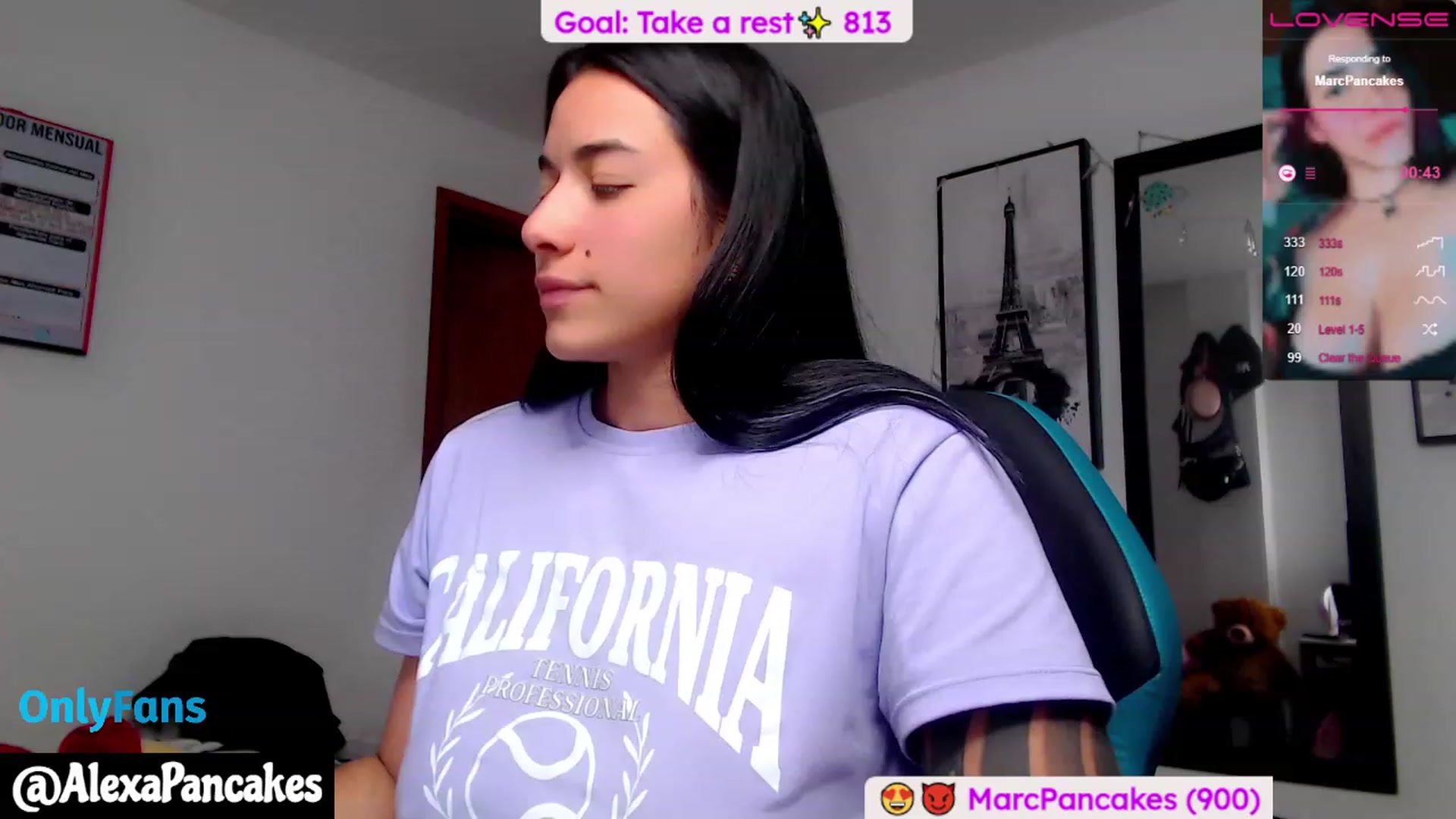Gallery image thumbnail from Alexapancakes's myfreecams stream on, 04/17/2023, 23:32 image 18 of 20