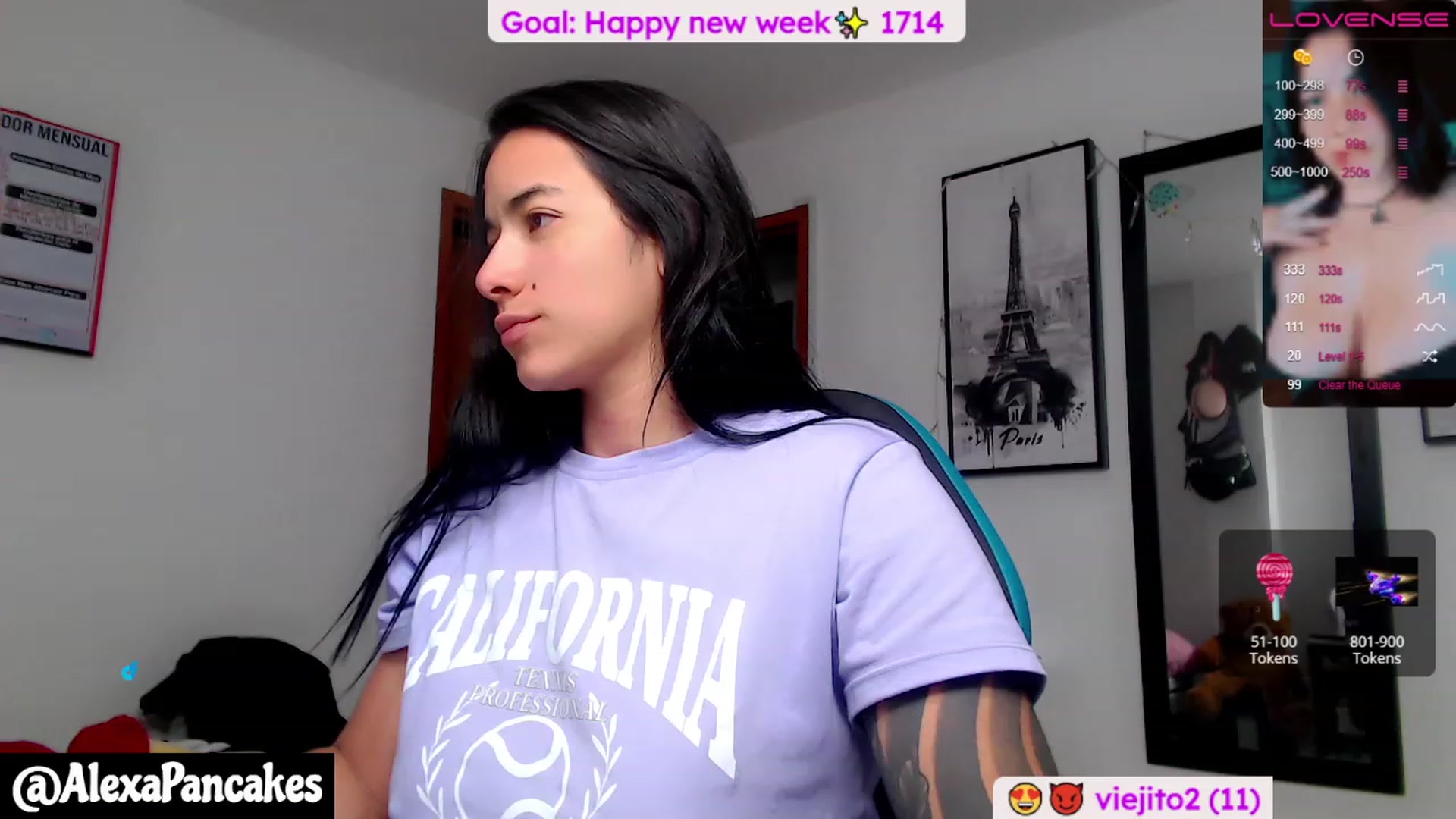 Gallery image thumbnail from Alexapancakes's myfreecams stream on, 04/17/2023, 23:32 image 2 of 20