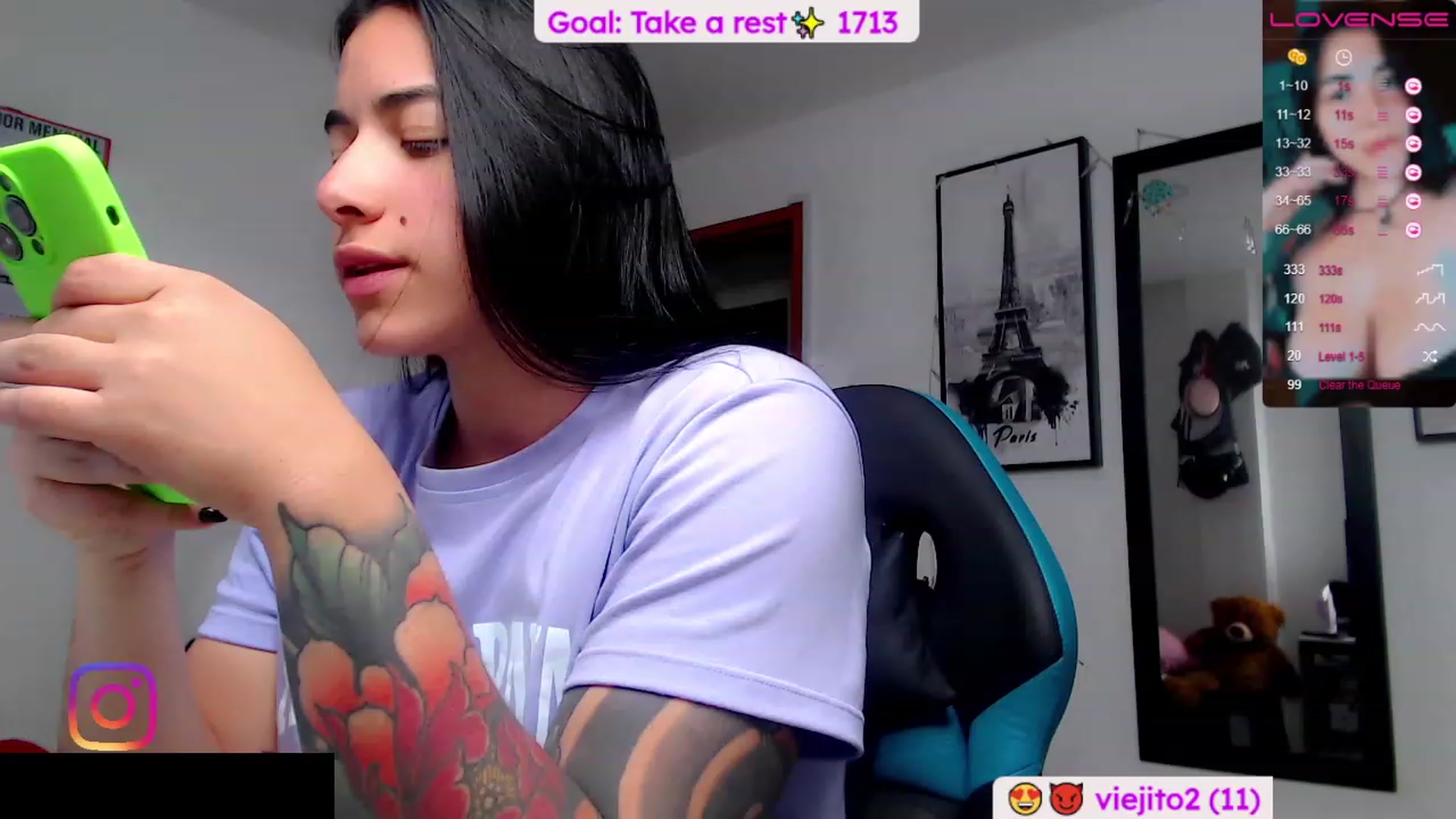 Gallery image thumbnail from Alexapancakes's myfreecams stream on, 04/17/2023, 23:32 image 16 of 20
