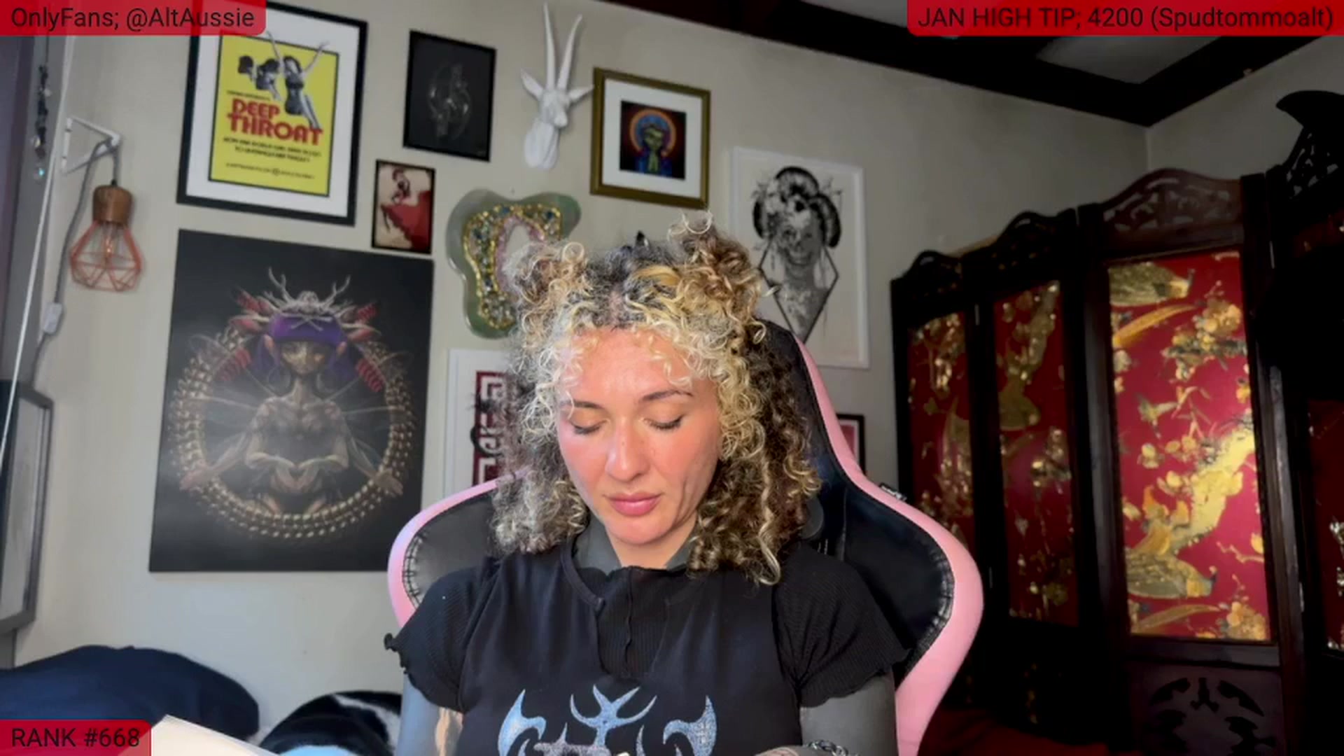Gallery image thumbnail from Alt_Aussie's myfreecams stream on, 01/24/2025, 09:45 image 15 of 20