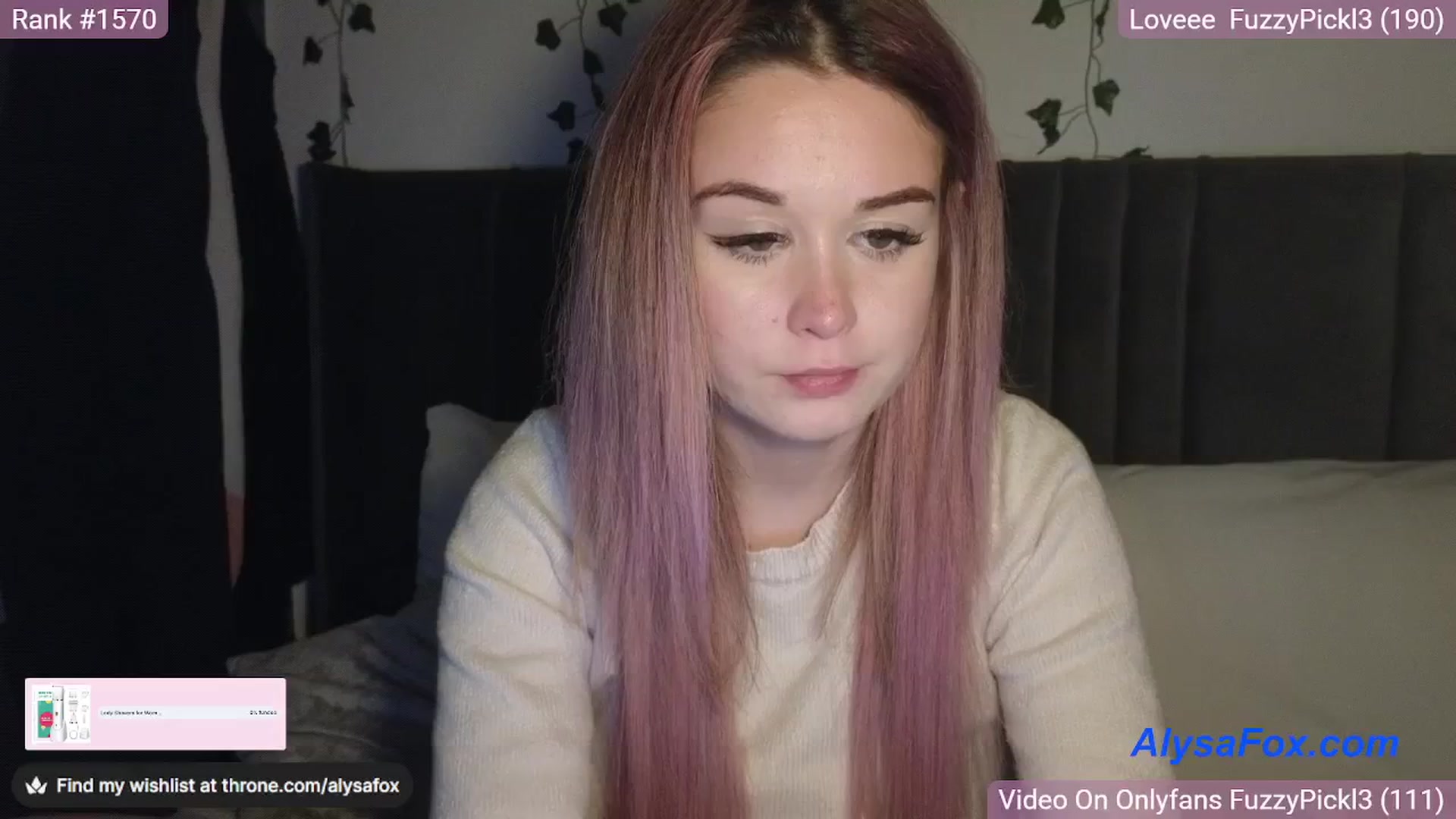 Gallery image thumbnail from AlysaFoxUK's myfreecams stream on, 03/22/2025, 21:48 image 13 of 20