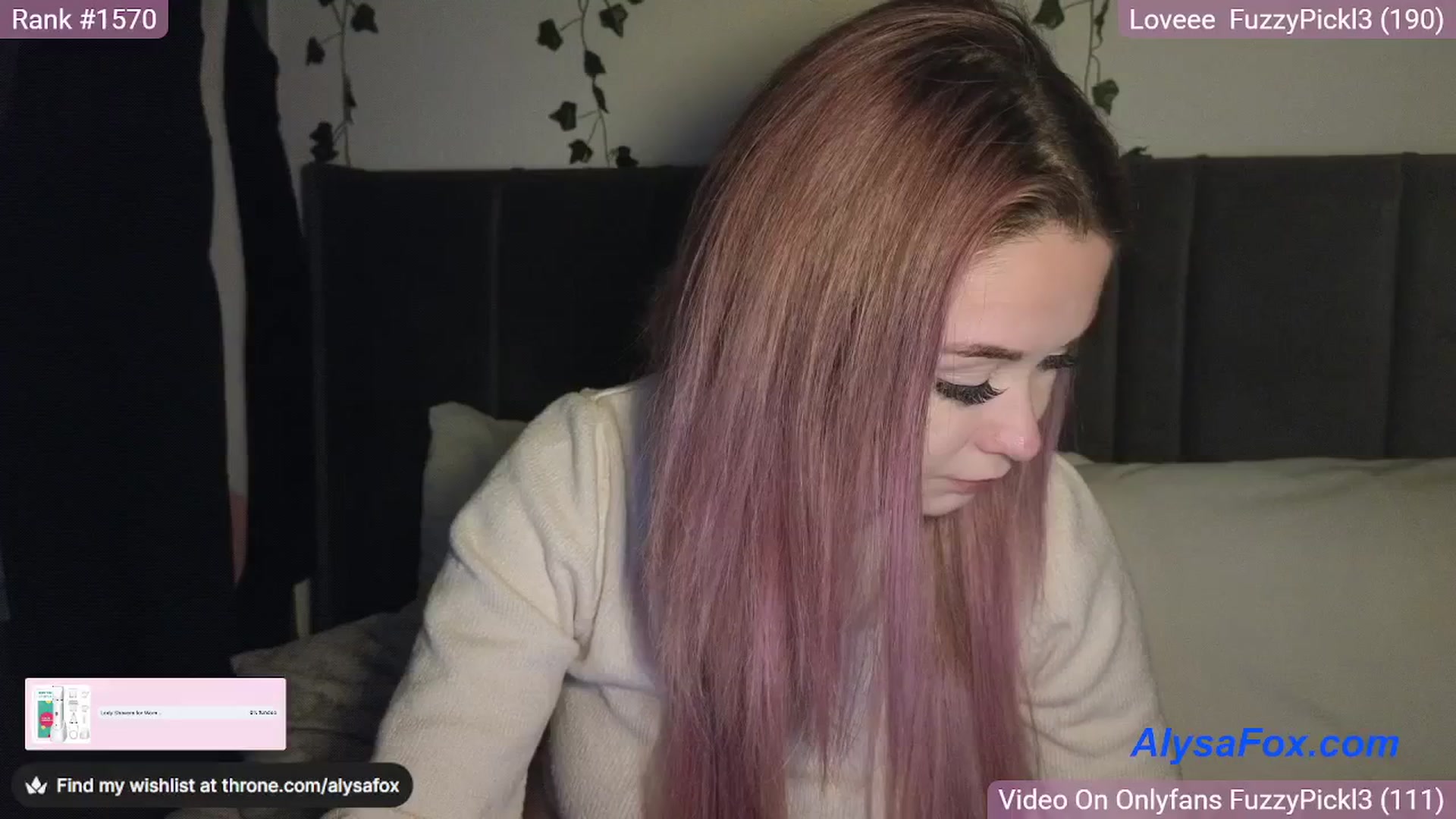 Gallery image thumbnail from AlysaFoxUK's myfreecams stream on, 03/22/2025, 21:48 image 14 of 20