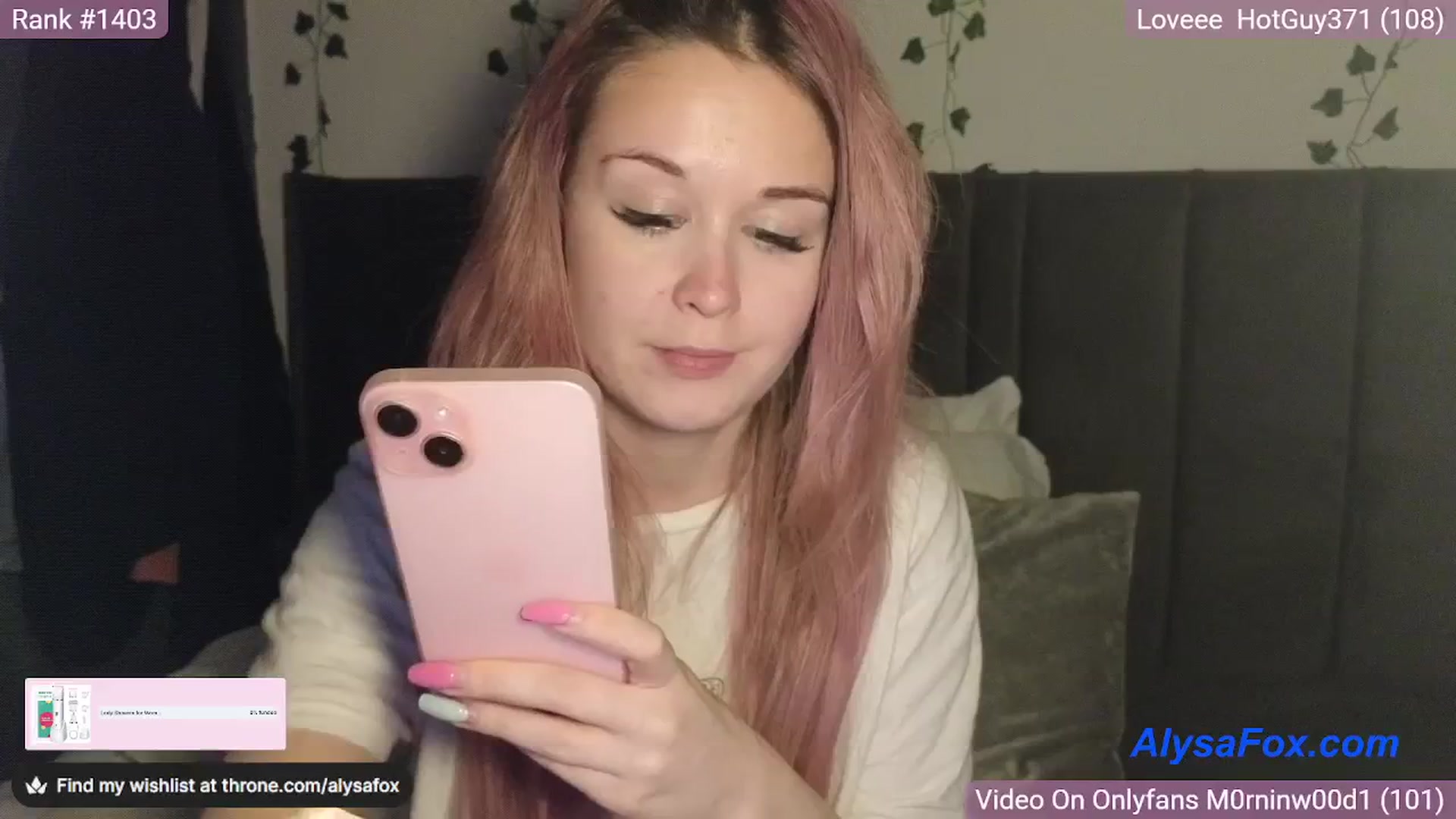 Gallery image thumbnail from AlysaFoxUK's myfreecams stream on, 03/24/2025, 24:02 image 16 of 20