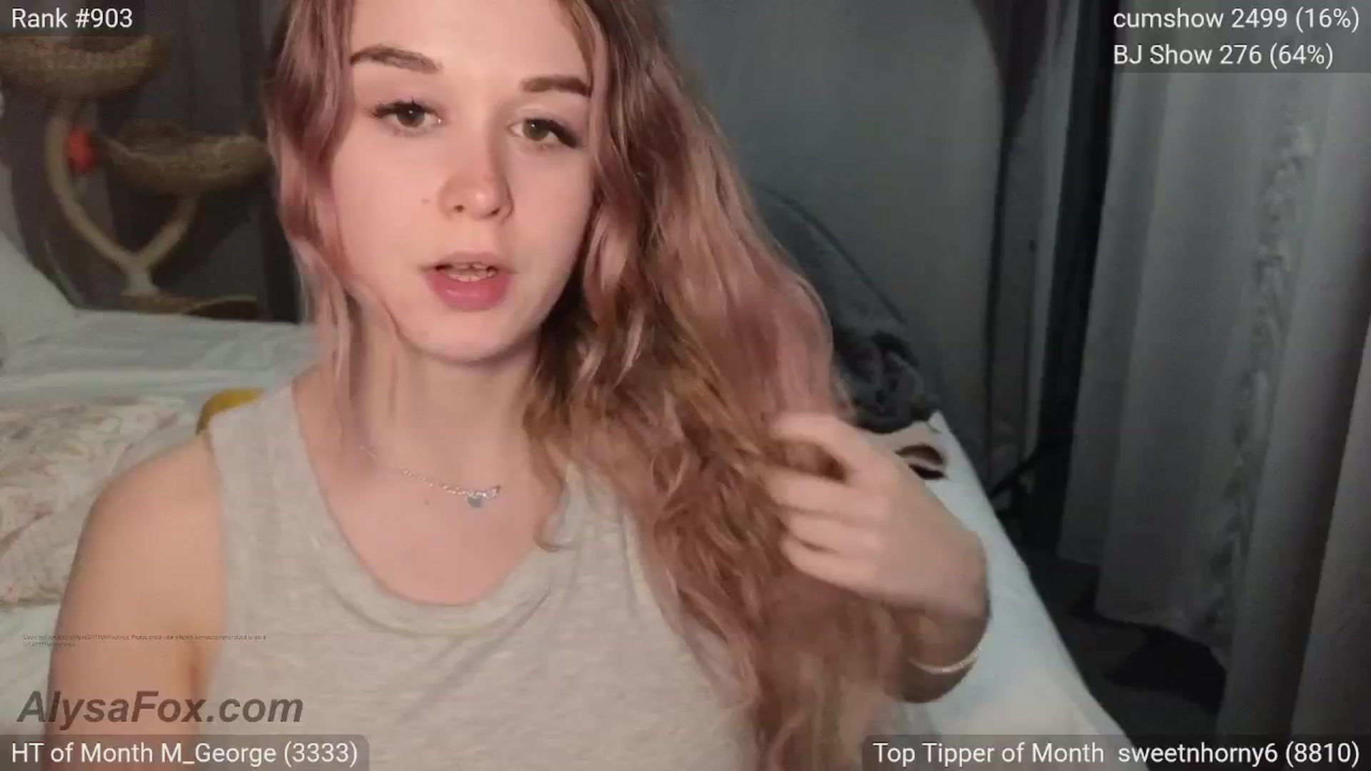 Gallery image thumbnail from AlysaFoxUK's myfreecams stream on, 04/12/2025, 22:50 image 11 of 20