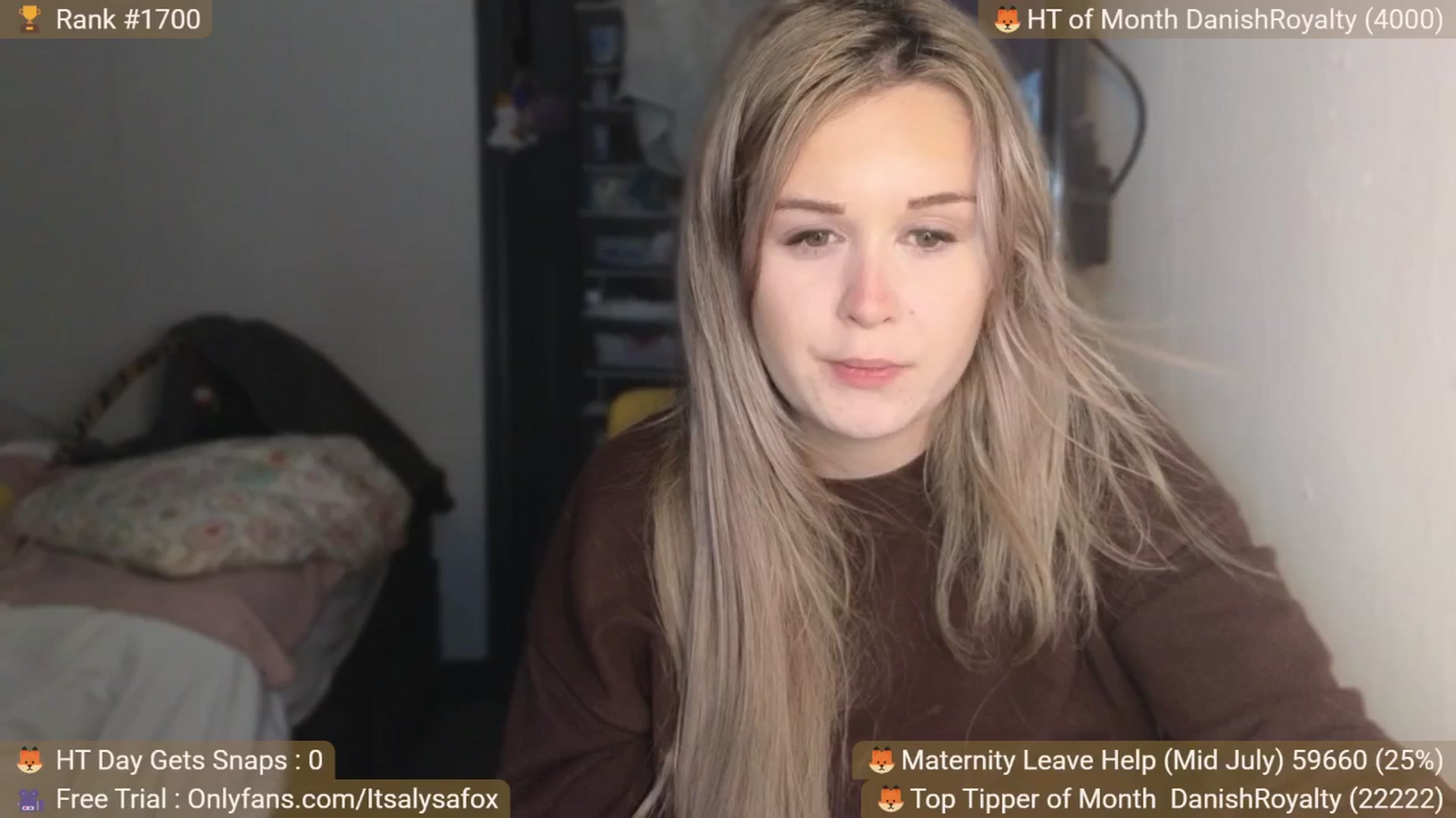 Gallery image thumbnail from Alysafox's myfreecams stream on, 06/27/2025, 22:05 image 8 of 20