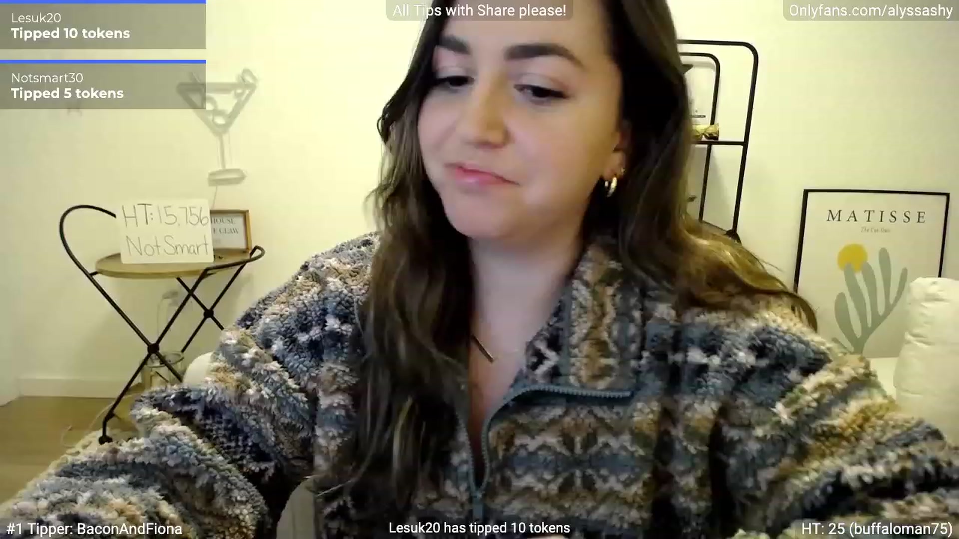 Gallery image thumbnail from AlyssaShy's myfreecams stream on, 01/27/2023, 03:08 image 1 of 20
