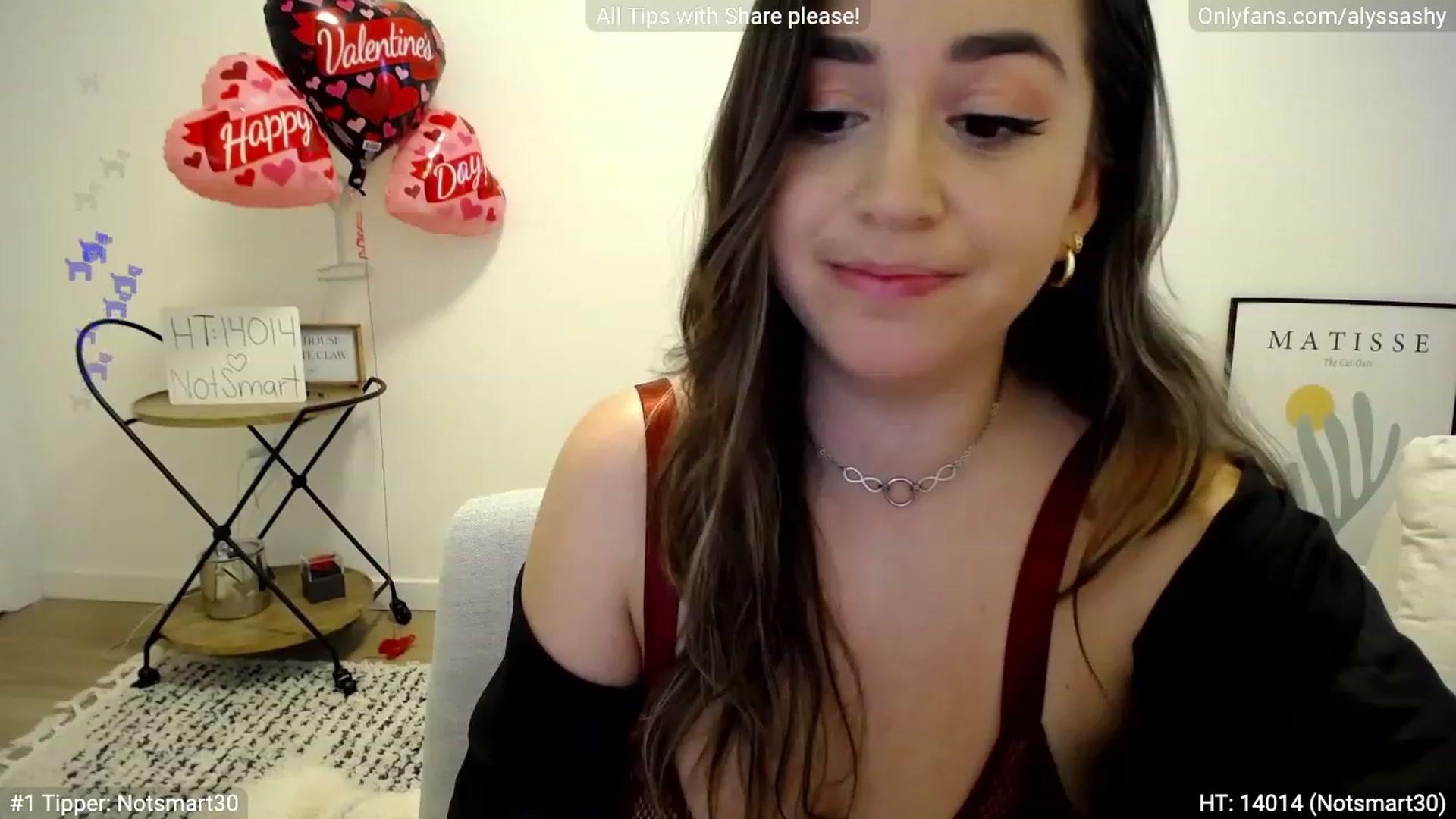 Gallery image thumbnail from AlyssaShy's myfreecams stream on, 02/14/2023, 22:27 image 11 of 20