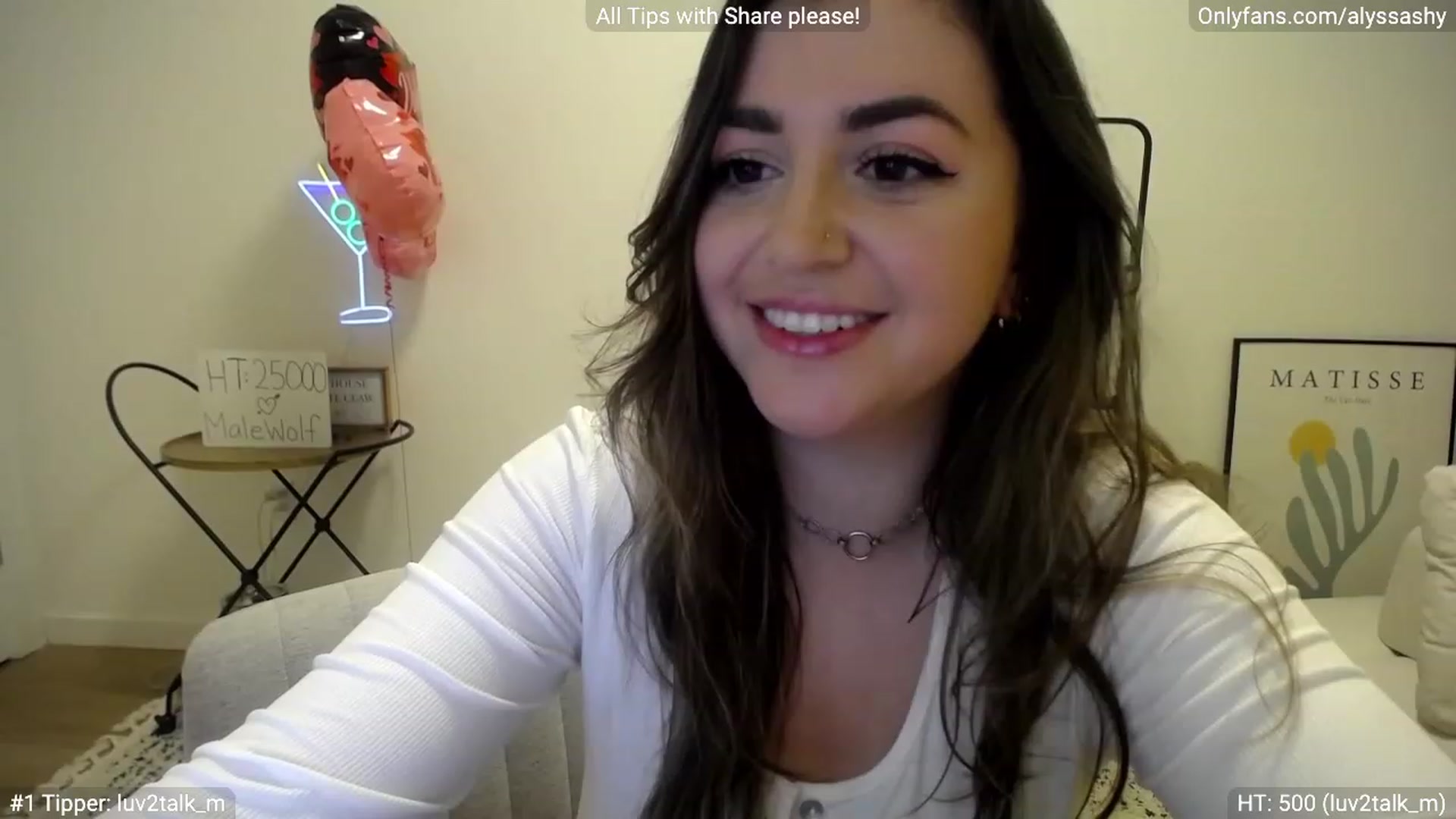 Gallery image thumbnail from AlyssaShy's myfreecams stream on, 02/18/2023, 24:08 image 14 of 20
