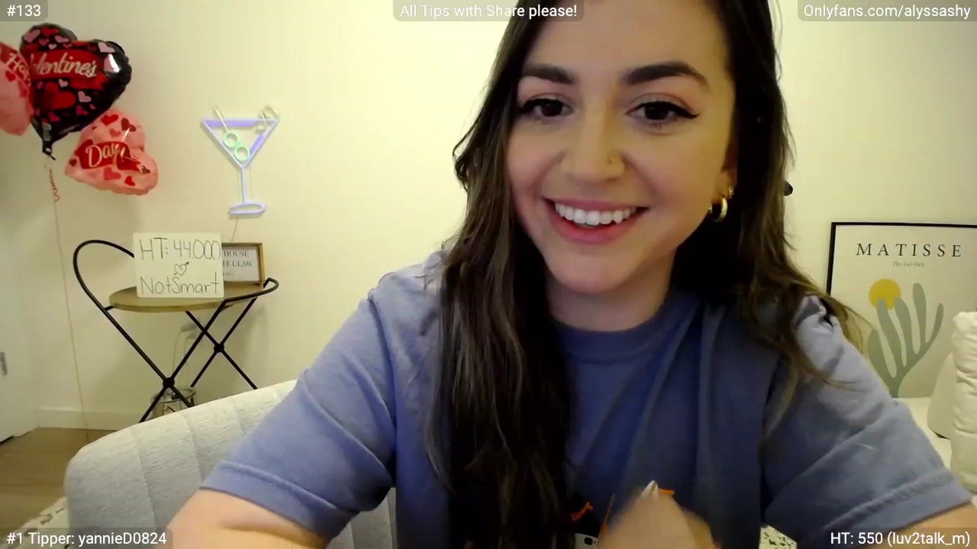 Gallery image thumbnail from AlyssaShy's myfreecams stream on, 02/25/2023, 24:03 image 14 of 20