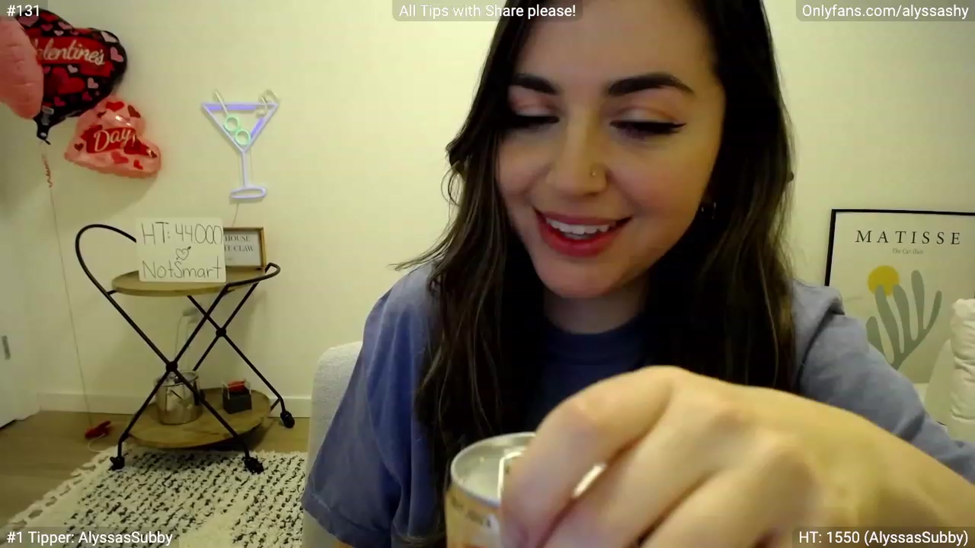 Gallery image thumbnail from AlyssaShy's myfreecams stream on, 02/25/2023, 02:18 image 1 of 20