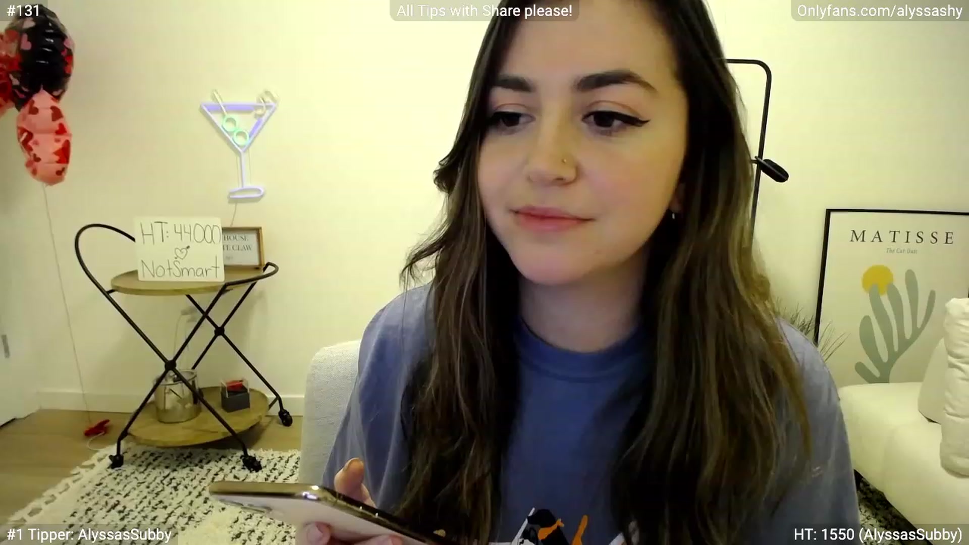 Gallery image thumbnail from AlyssaShy's myfreecams stream on, 02/25/2023, 02:18 image 13 of 20