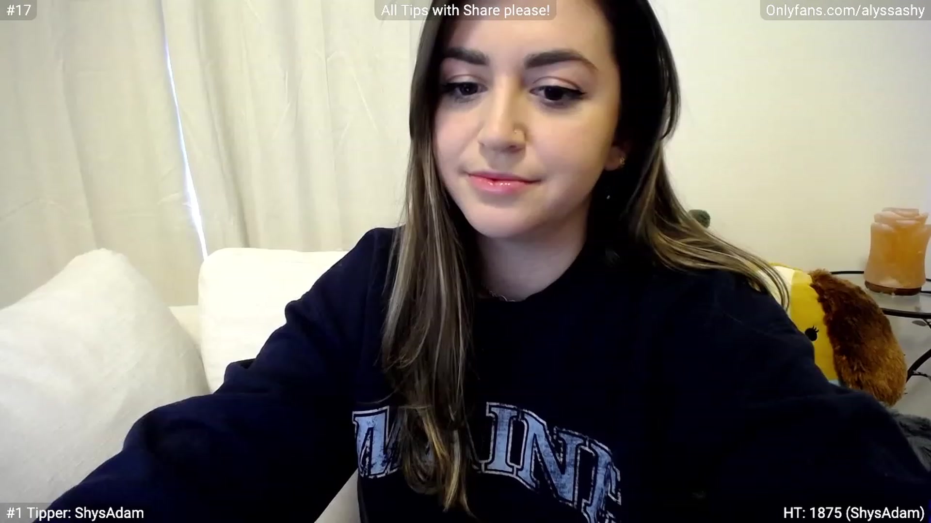 Gallery image thumbnail from AlyssaShy's myfreecams stream on, 03/16/2023, 21:04 image 14 of 20