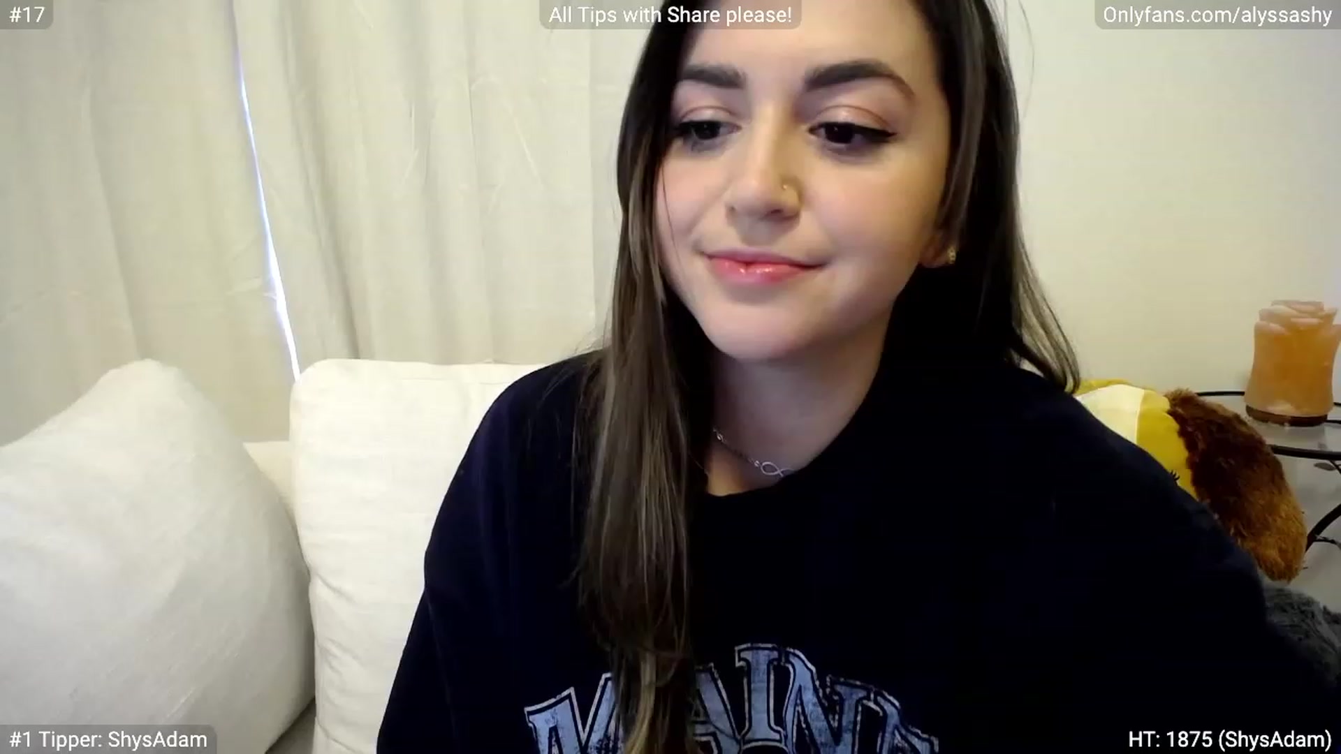 Gallery image thumbnail from AlyssaShy's myfreecams stream on, 03/16/2023, 23:19 image 1 of 20