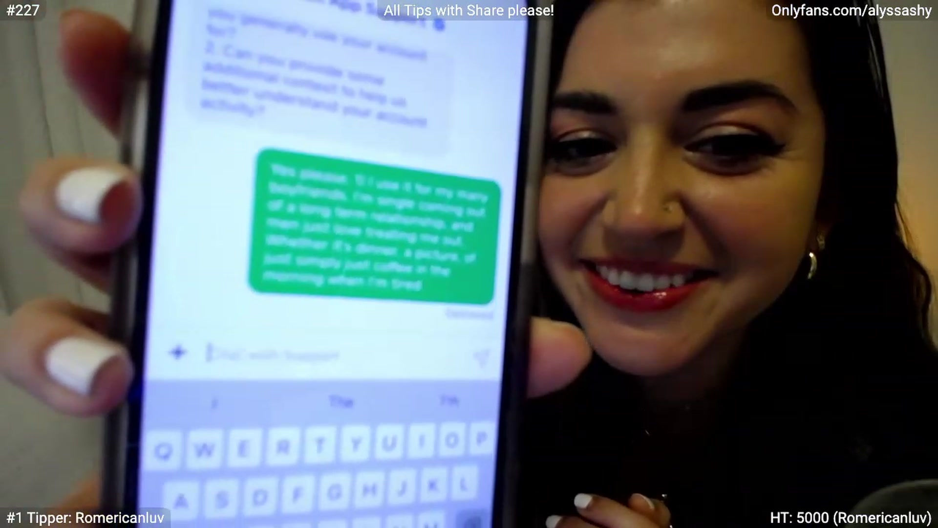 Gallery image thumbnail from AlyssaShy's myfreecams stream on, 04/30/2023, 22:50 image 16 of 20