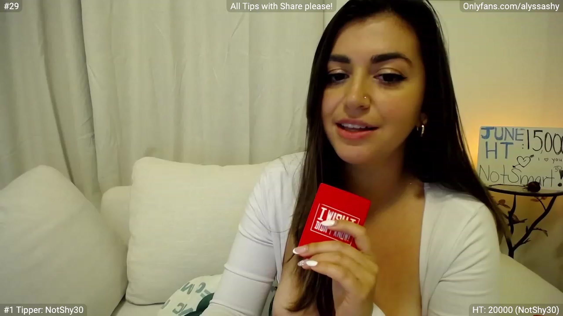 Gallery image thumbnail from AlyssaShy's myfreecams stream on, 06/17/2023, 03:50 image 5 of 20