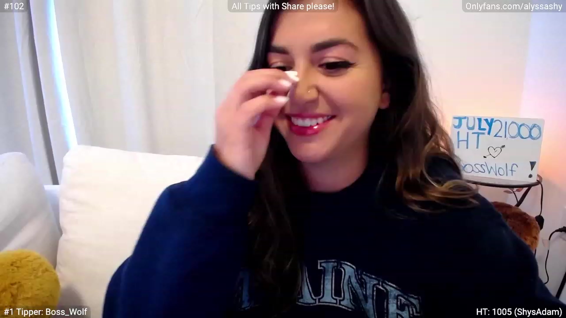 Gallery image thumbnail from AlyssaShy's myfreecams stream on, 07/06/2023, 23:01 image 11 of 20