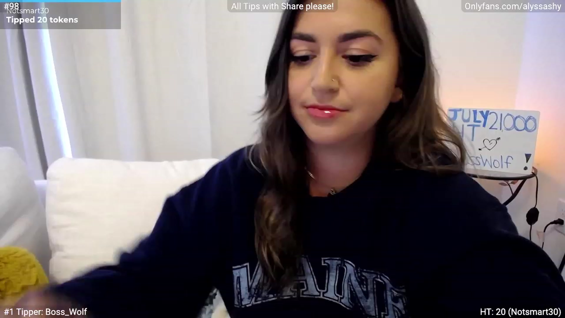 Gallery image thumbnail from AlyssaShy's myfreecams stream on, 07/06/2023, 23:19 image 1 of 20