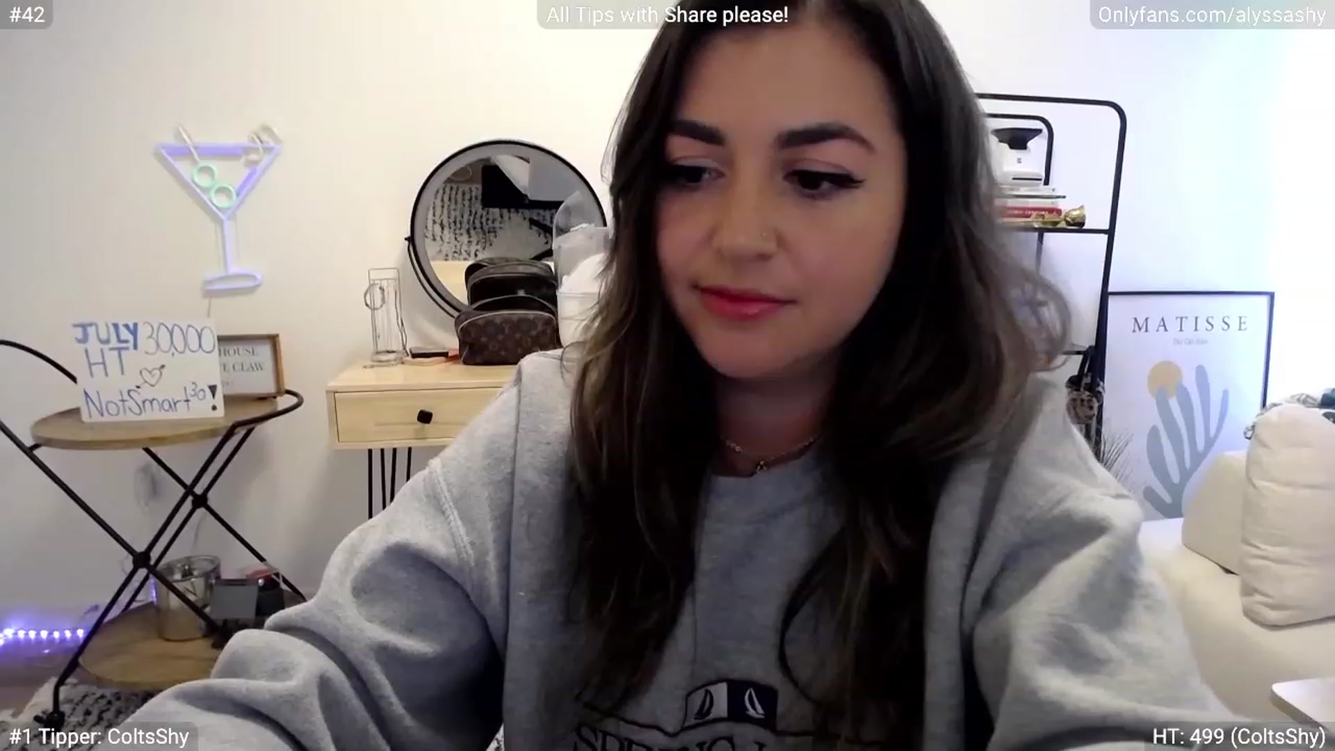 Gallery image thumbnail from AlyssaShy's myfreecams stream on, 07/08/2023, 23:14 image 17 of 20