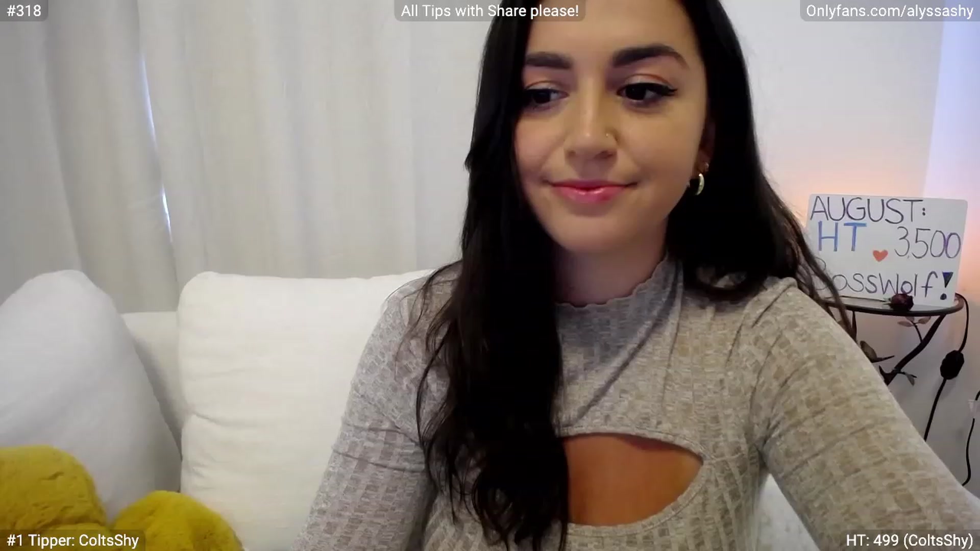 Gallery image thumbnail from AlyssaShy's myfreecams stream on, 08/05/2023, 24:05 image 1 of 20