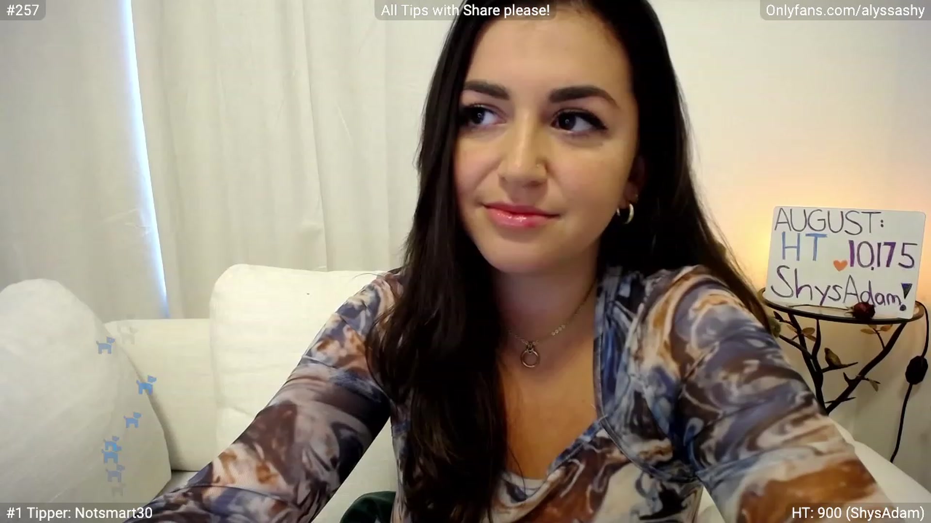 Gallery image thumbnail from AlyssaShy's myfreecams stream on, 08/17/2023, 23:25 image 5 of 20