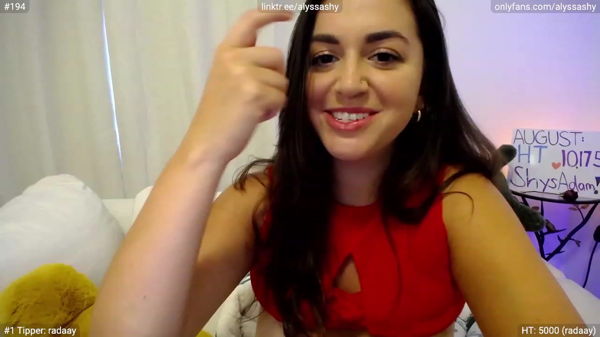 Gallery image thumbnail from AlyssaShy's myfreecams stream on, 08/31/2023, 22:46 image 3 of 20