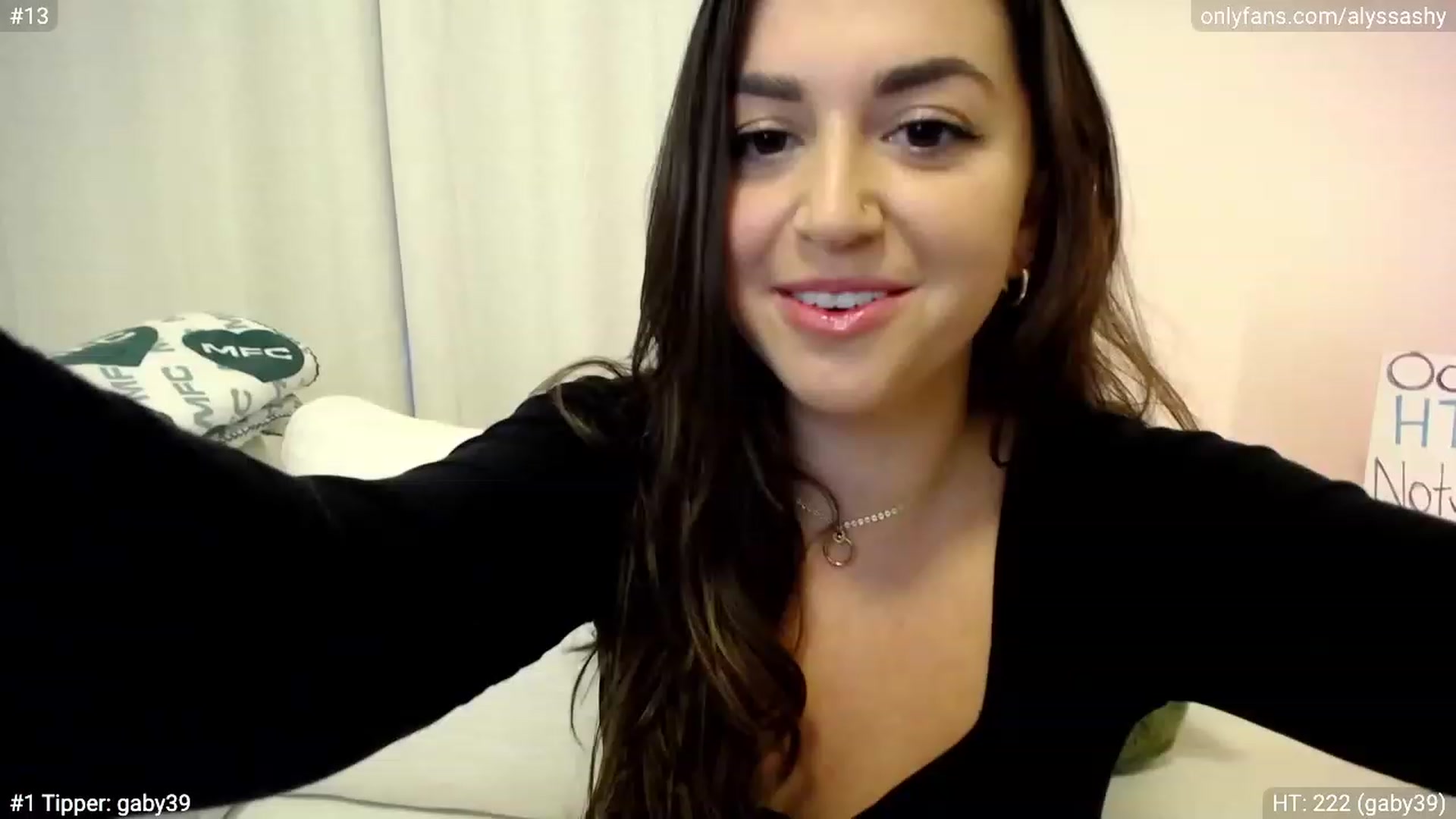 Gallery image thumbnail from AlyssaShy's myfreecams stream on, 10/02/2023, 22:55 image 1 of 20