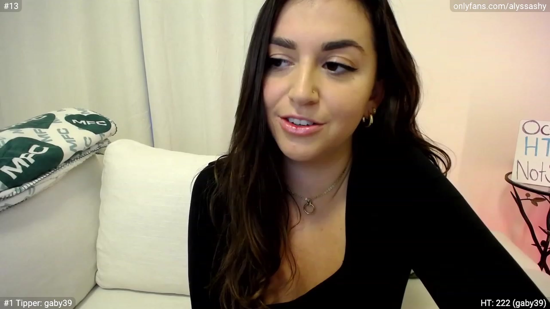 Gallery image thumbnail from AlyssaShy's myfreecams stream on, 10/02/2023, 22:55 image 2 of 20