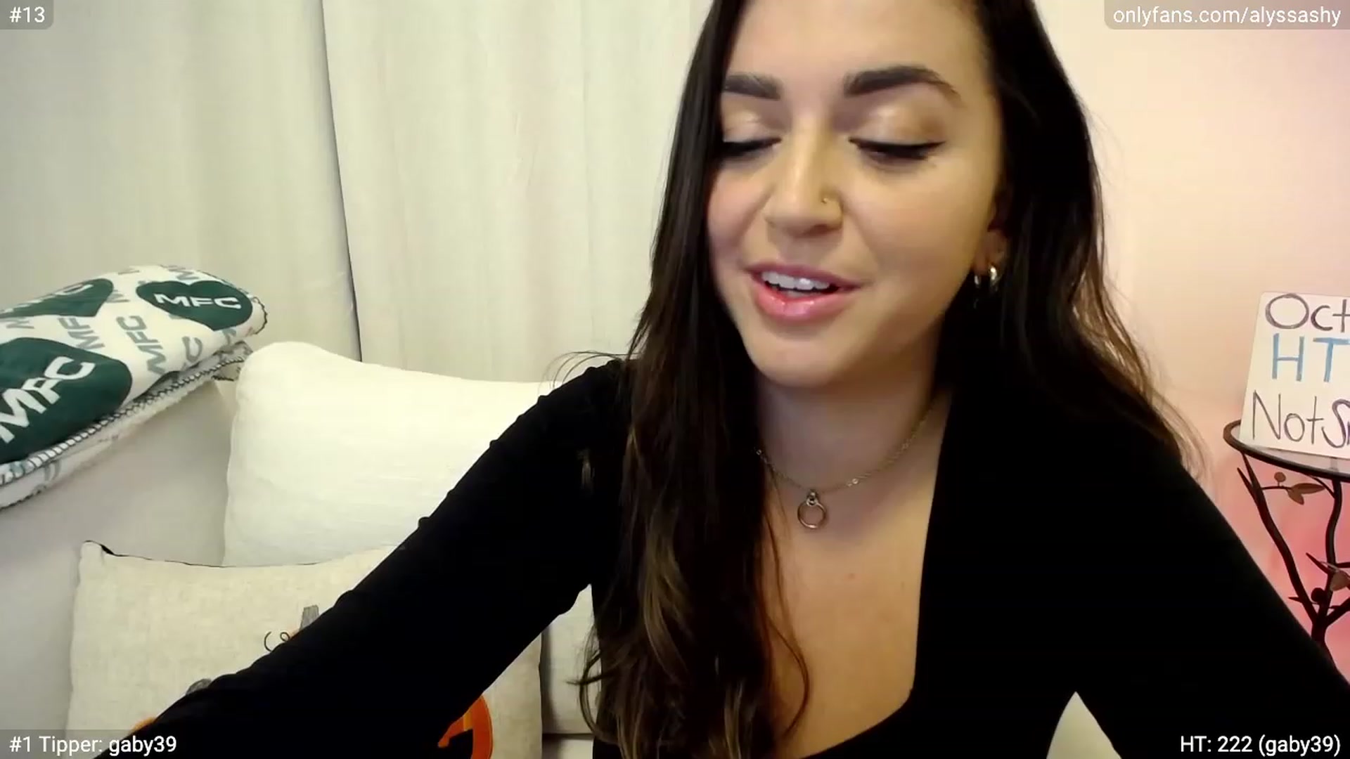 Gallery image thumbnail from AlyssaShy's myfreecams stream on, 10/02/2023, 22:55 image 13 of 20