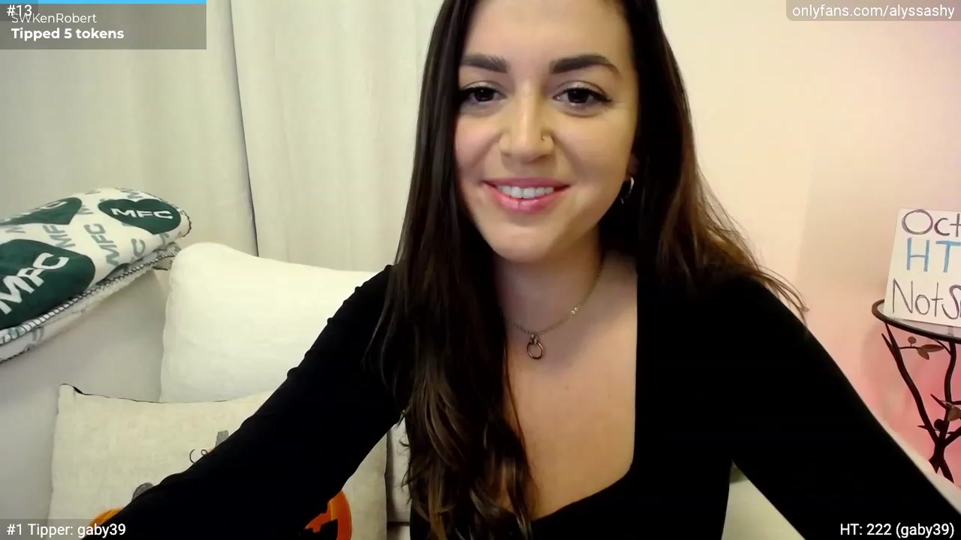 Gallery image thumbnail from AlyssaShy's myfreecams stream on, 10/02/2023, 22:55 image 12 of 20