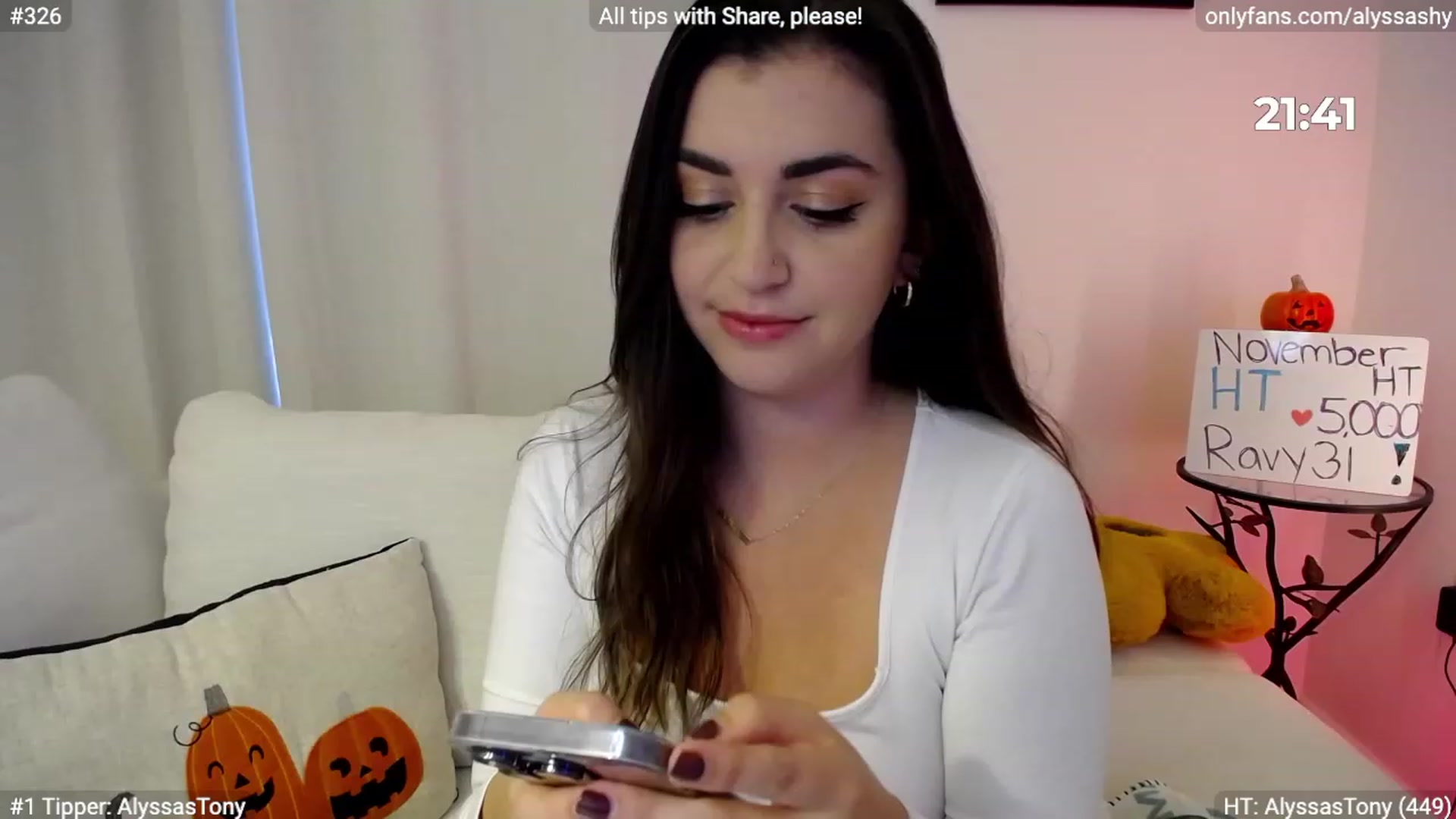 Gallery image thumbnail from AlyssaShy's myfreecams stream on, 11/03/2023, 23:42 image 5 of 20