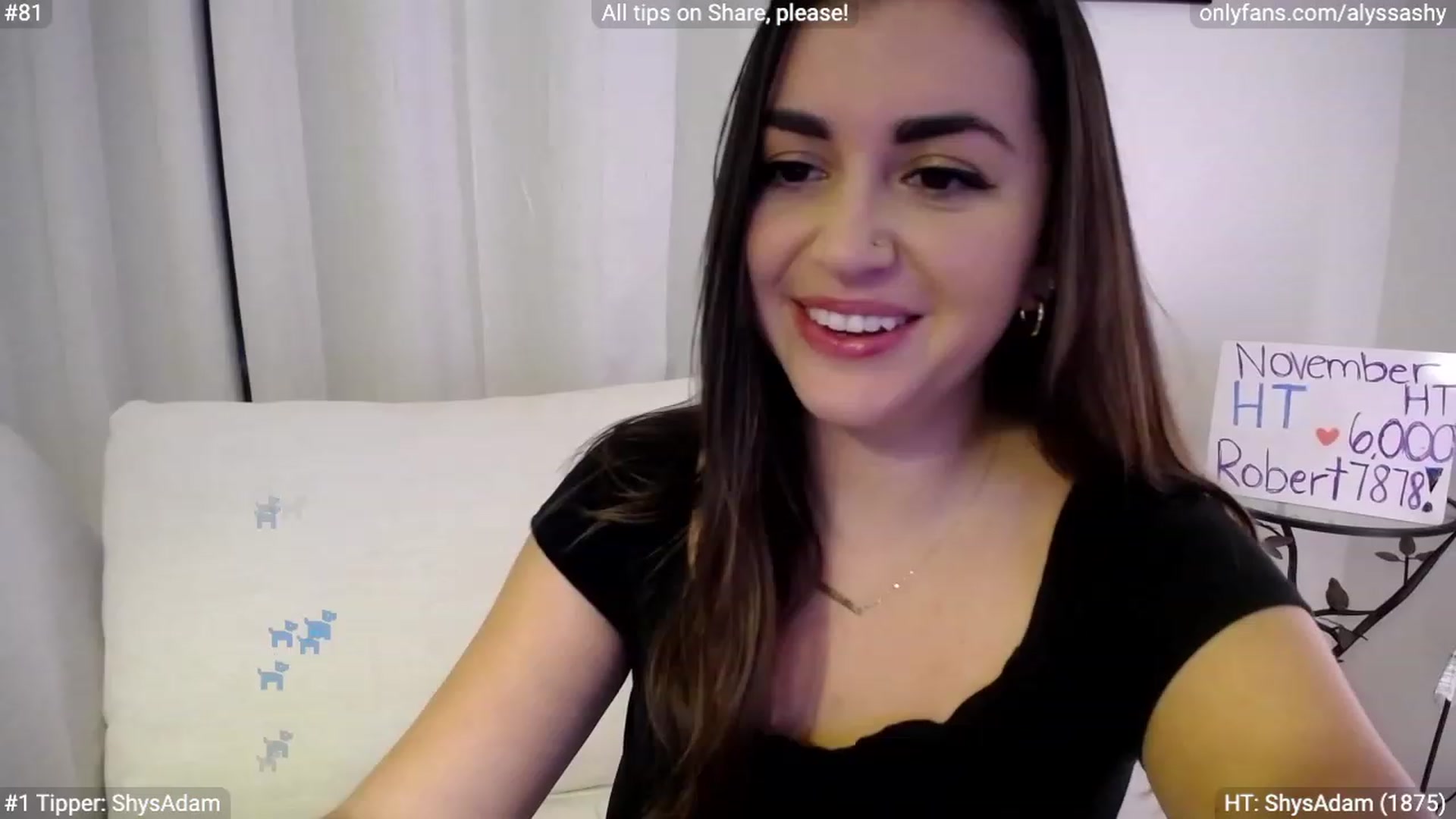Gallery image thumbnail from AlyssaShy's myfreecams stream on, 11/22/2023, 24:40 image 2 of 20